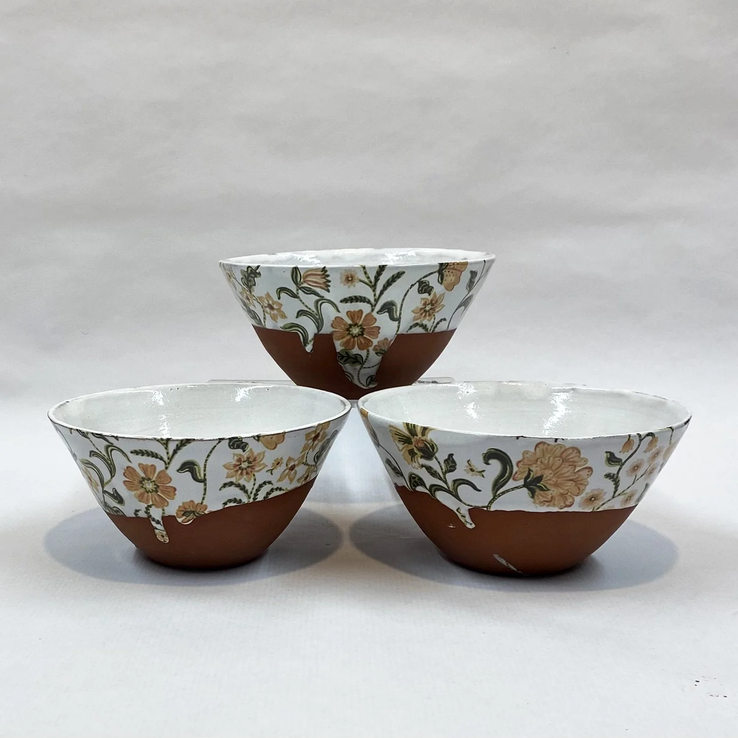 Orange flowers bowls