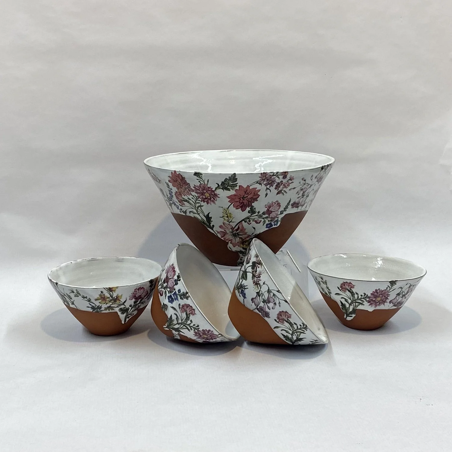 Wild flowers terracotta bowls.jpg