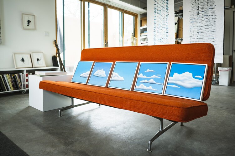 Maude Andrade Studio Cloud Paintings