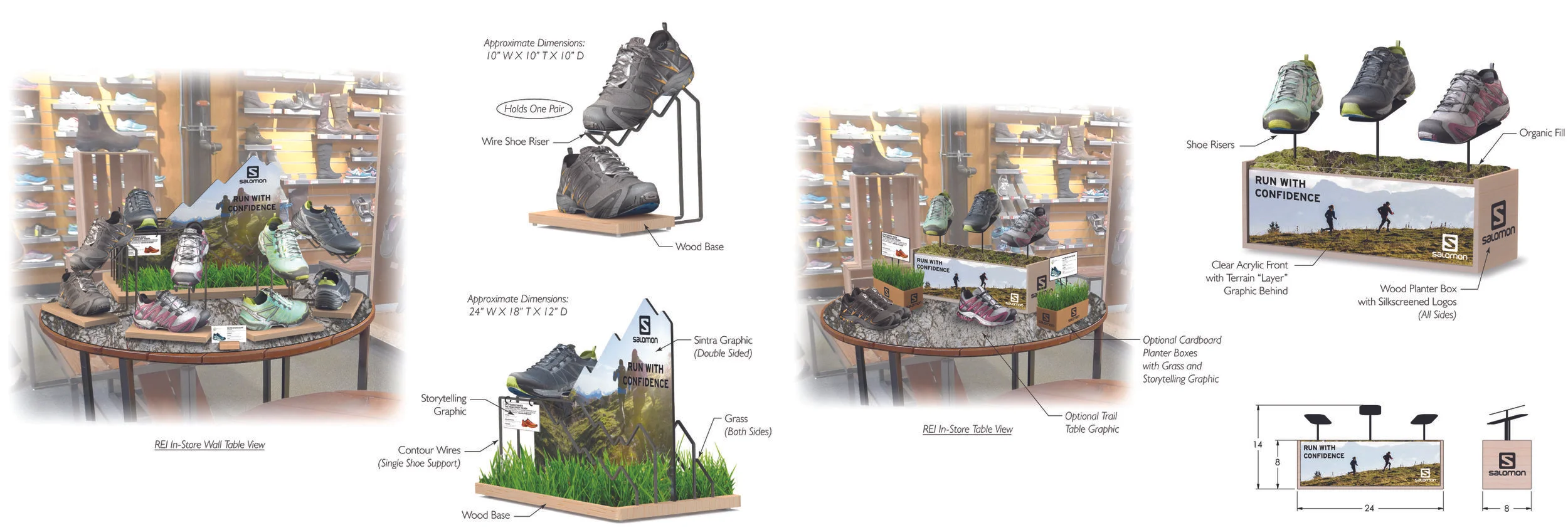 In-Store Table Spotlight - concept design and renders