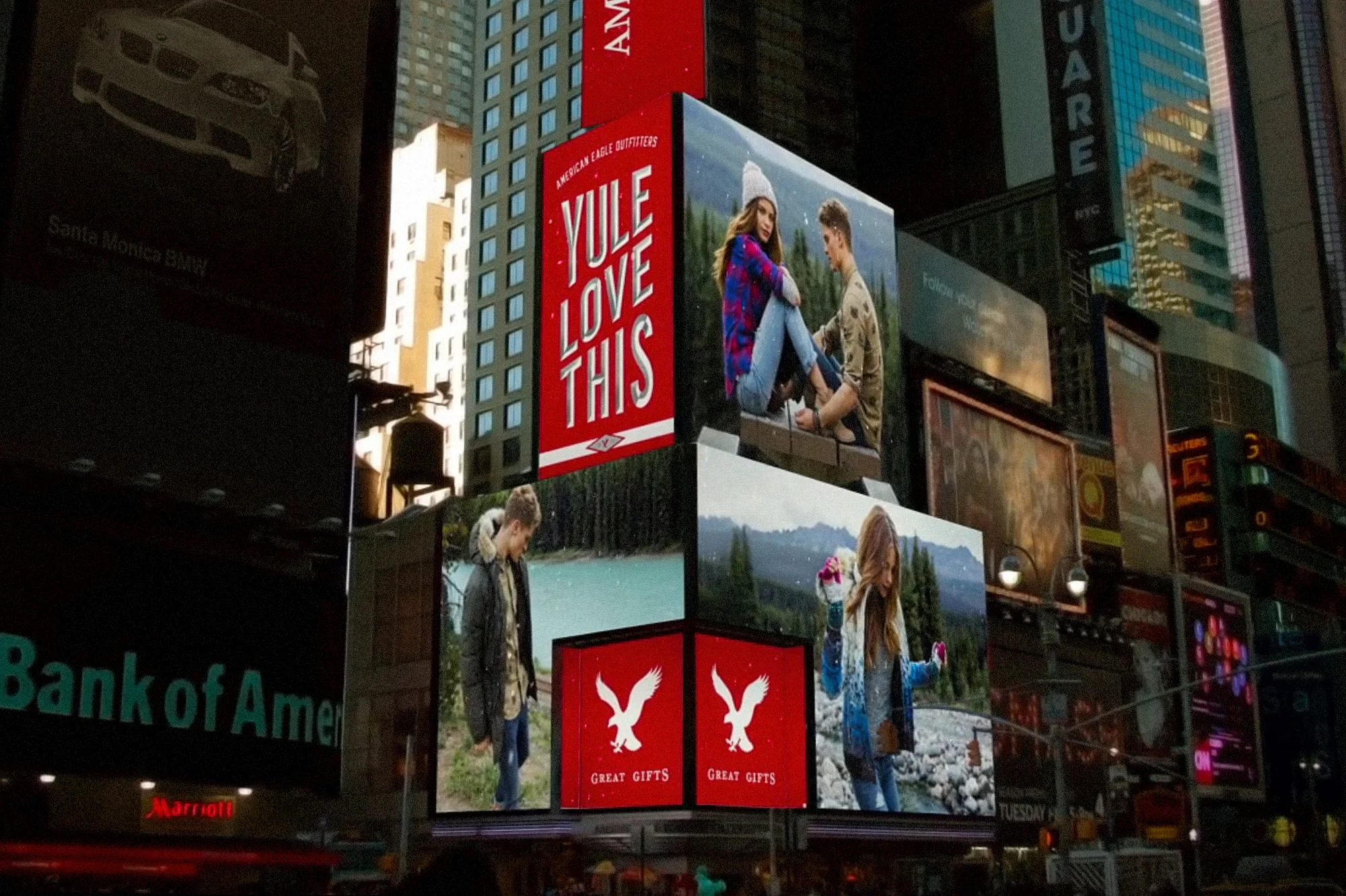 Holiday '15 Times Square Animated Billboards