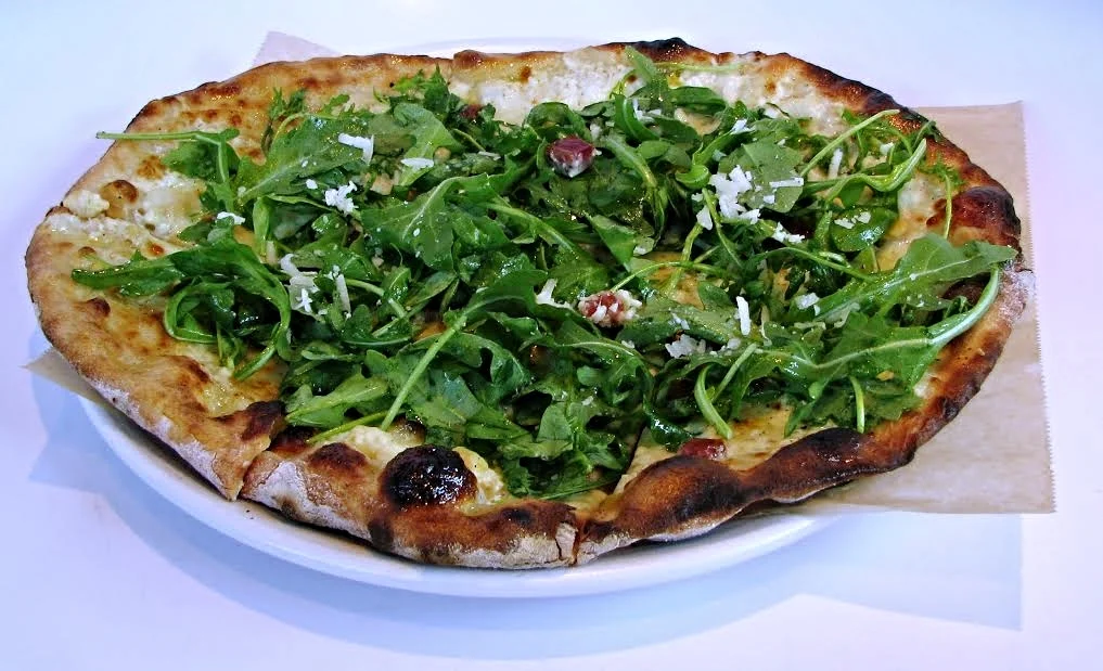 White Clam Pizza (pancetta, arugula - $10.95)