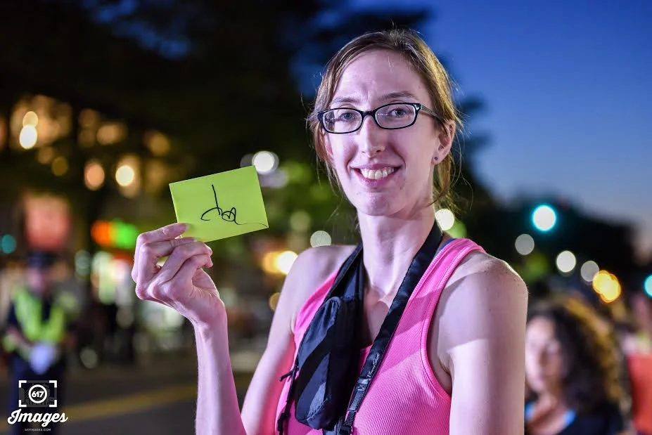 Allison Mahler was thrilled to have Johnny Depp give her an autograph 