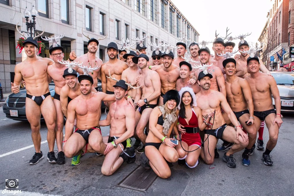 The 2015 Boston Santa Speedo Run #SSRun 