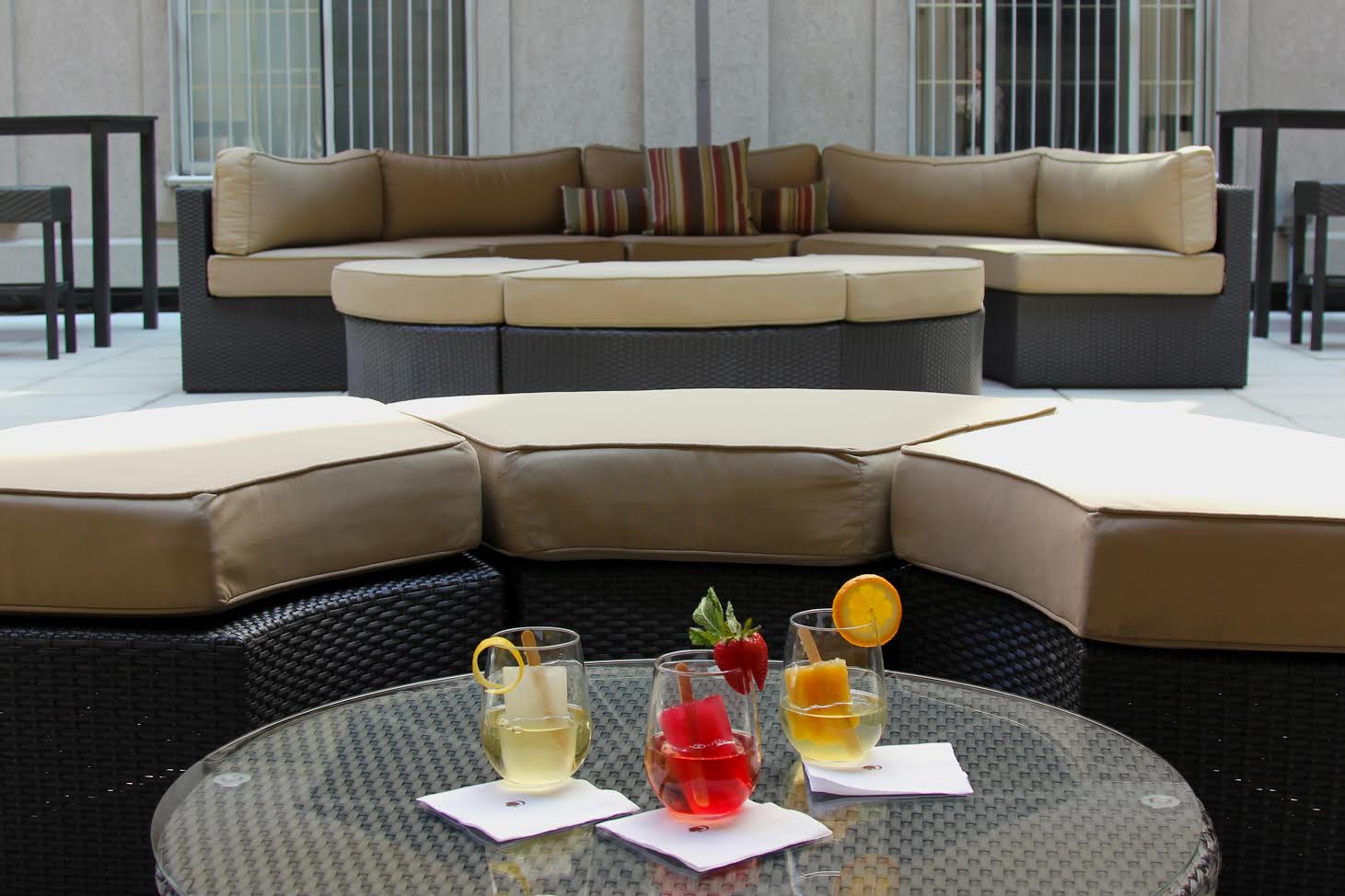 Courtyard Photo provided by DoubleTree Boston 