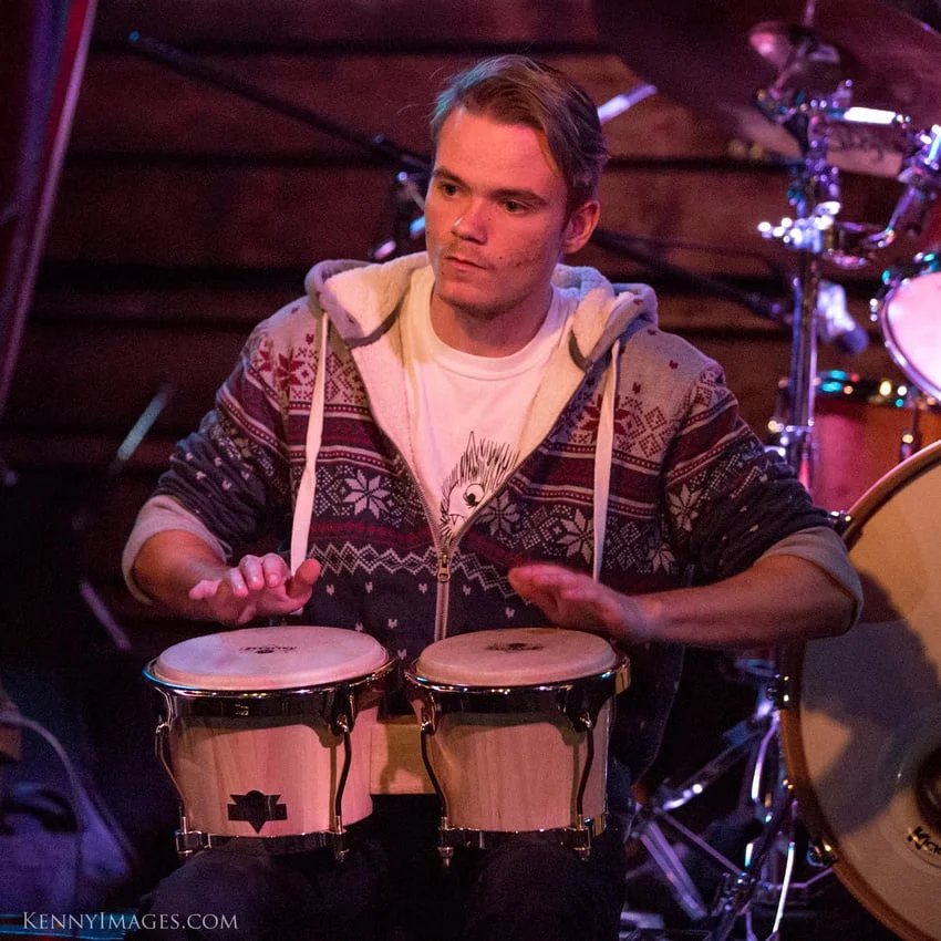 Here's Conor jamming on the bongos!