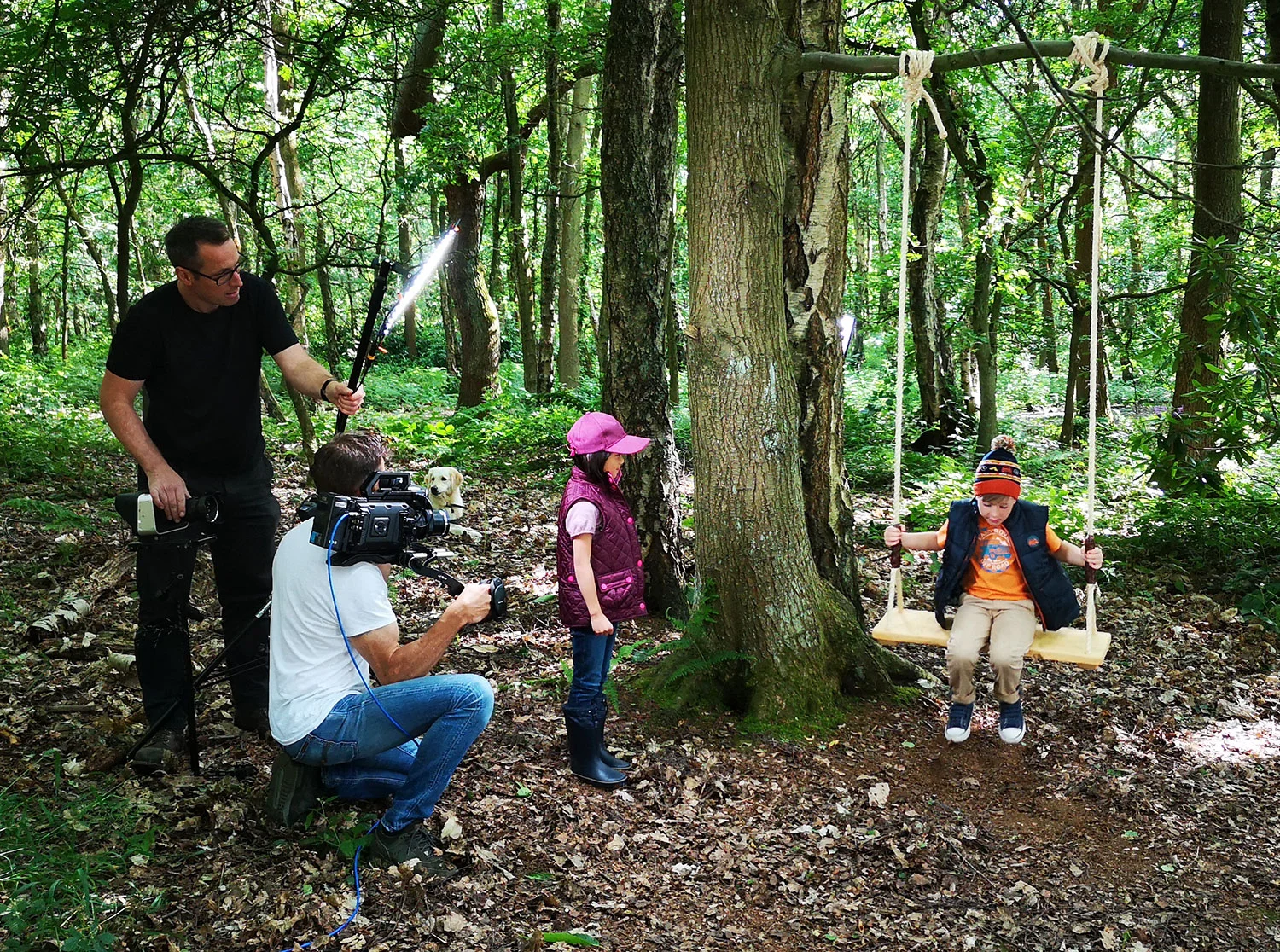 BTS from recent JLR shoot.