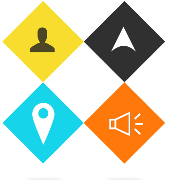 People. drones, places and audio tags