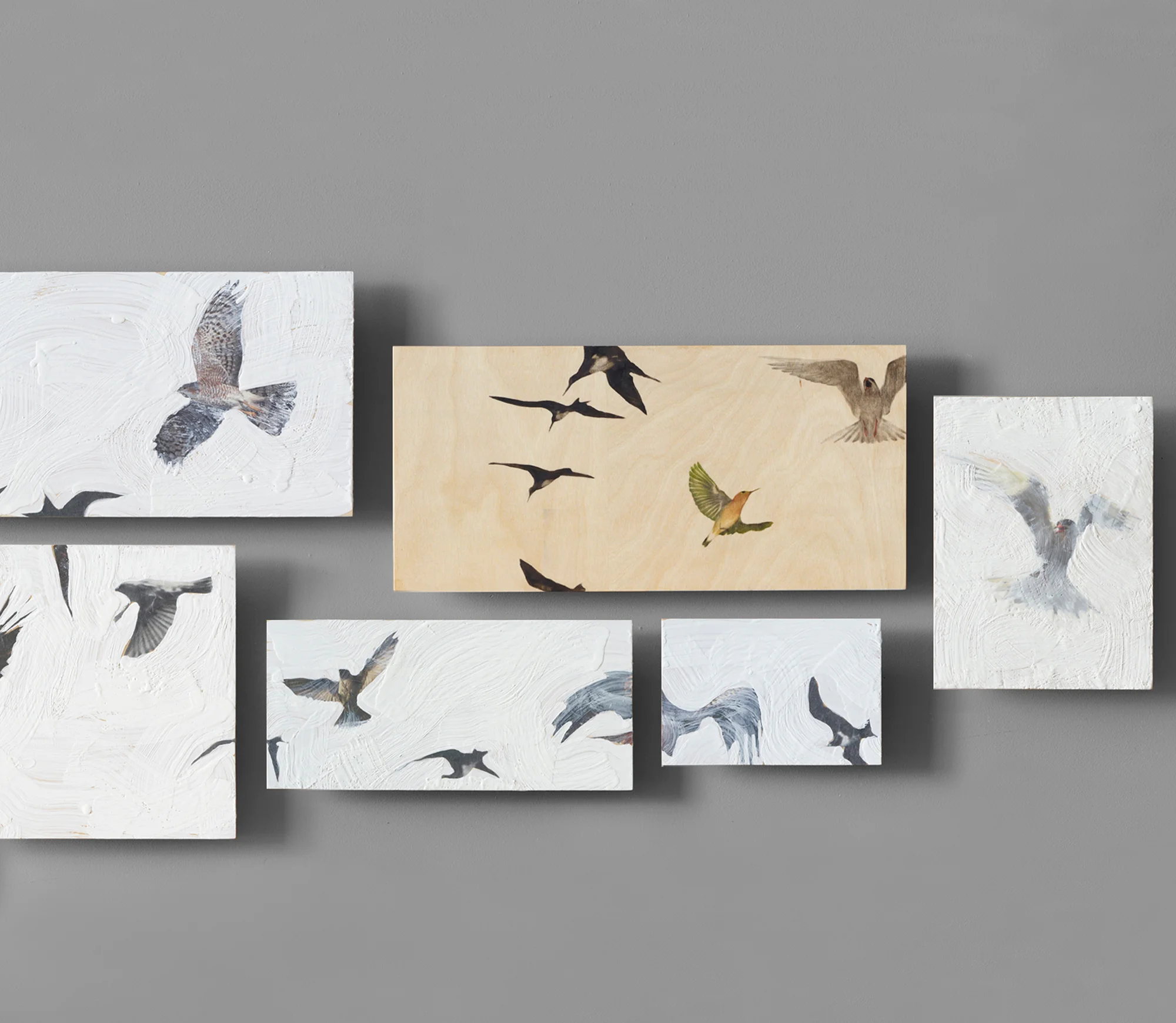 My Aviary, panels #46-51 , mixed media, variable, 2011