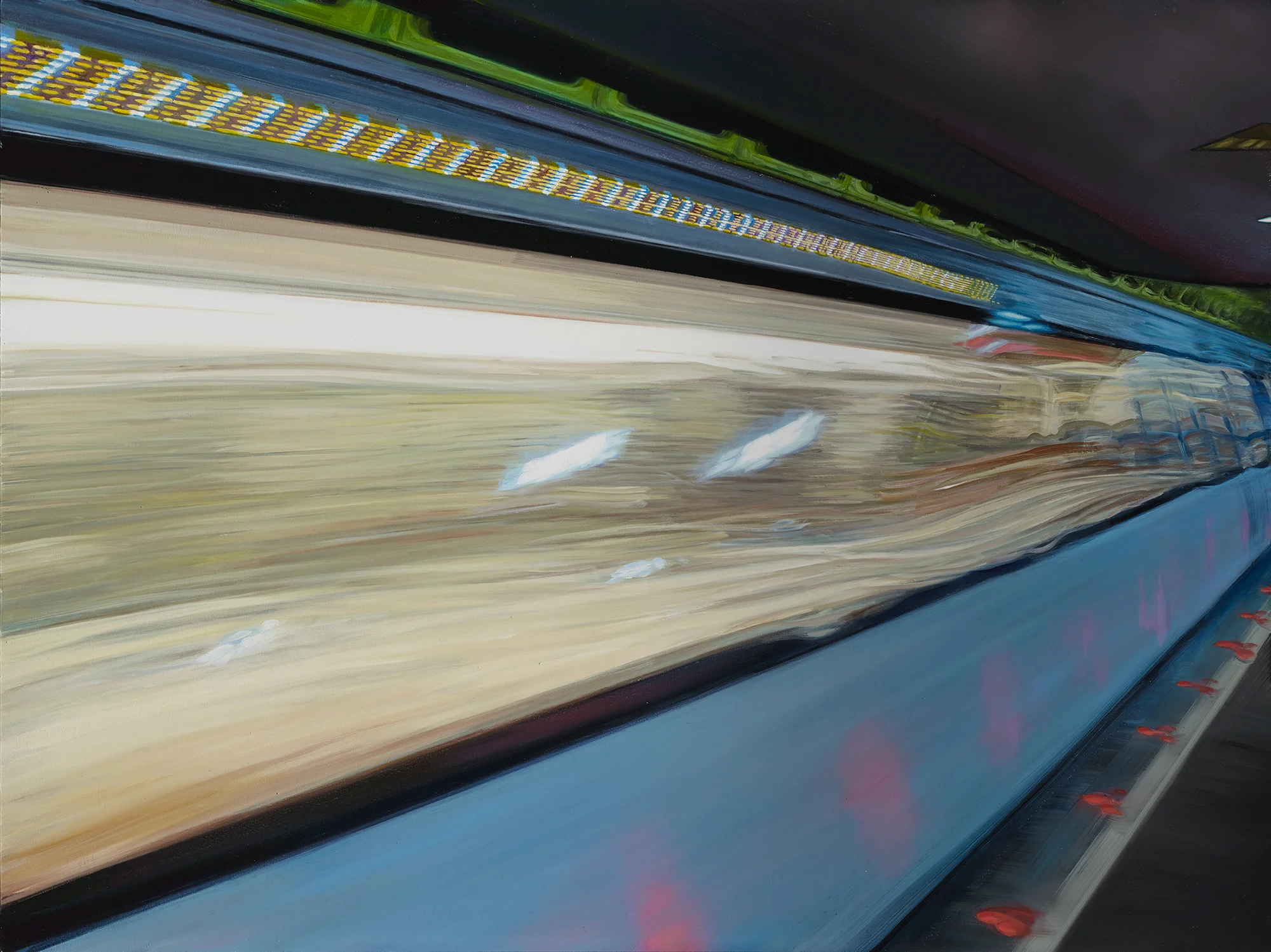 D.C. Metro V , oil on panel, 27 x 36 inches , 2014 (private collection)