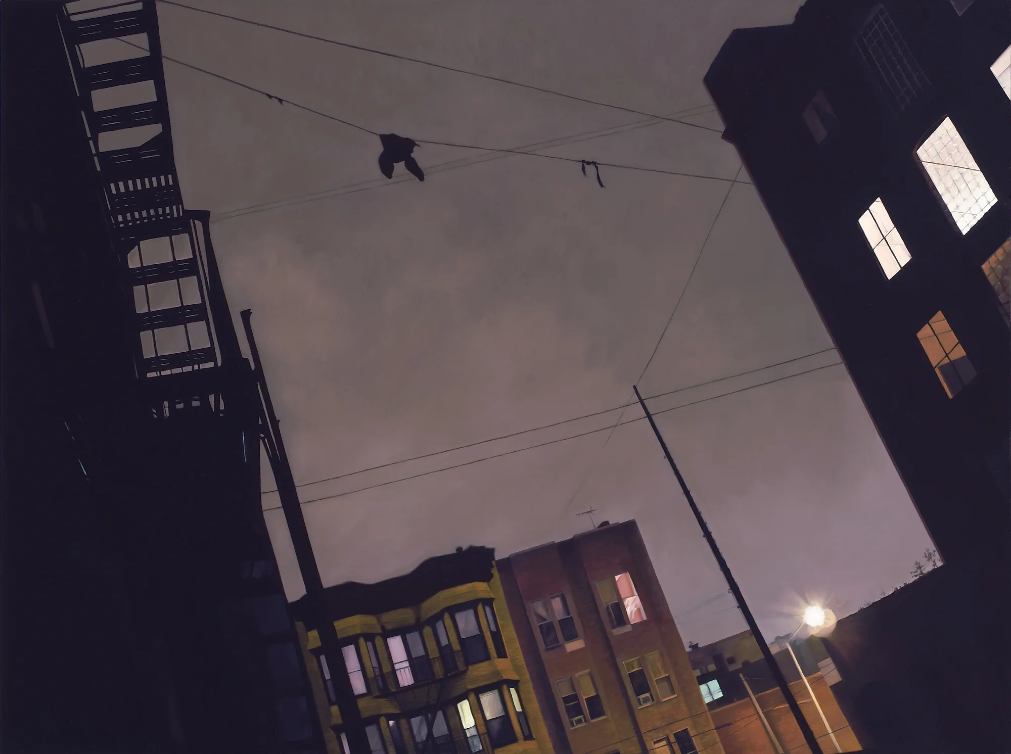 Clothes Line VI , oil on linen, 25 x 33 inches, 2004(private collection)