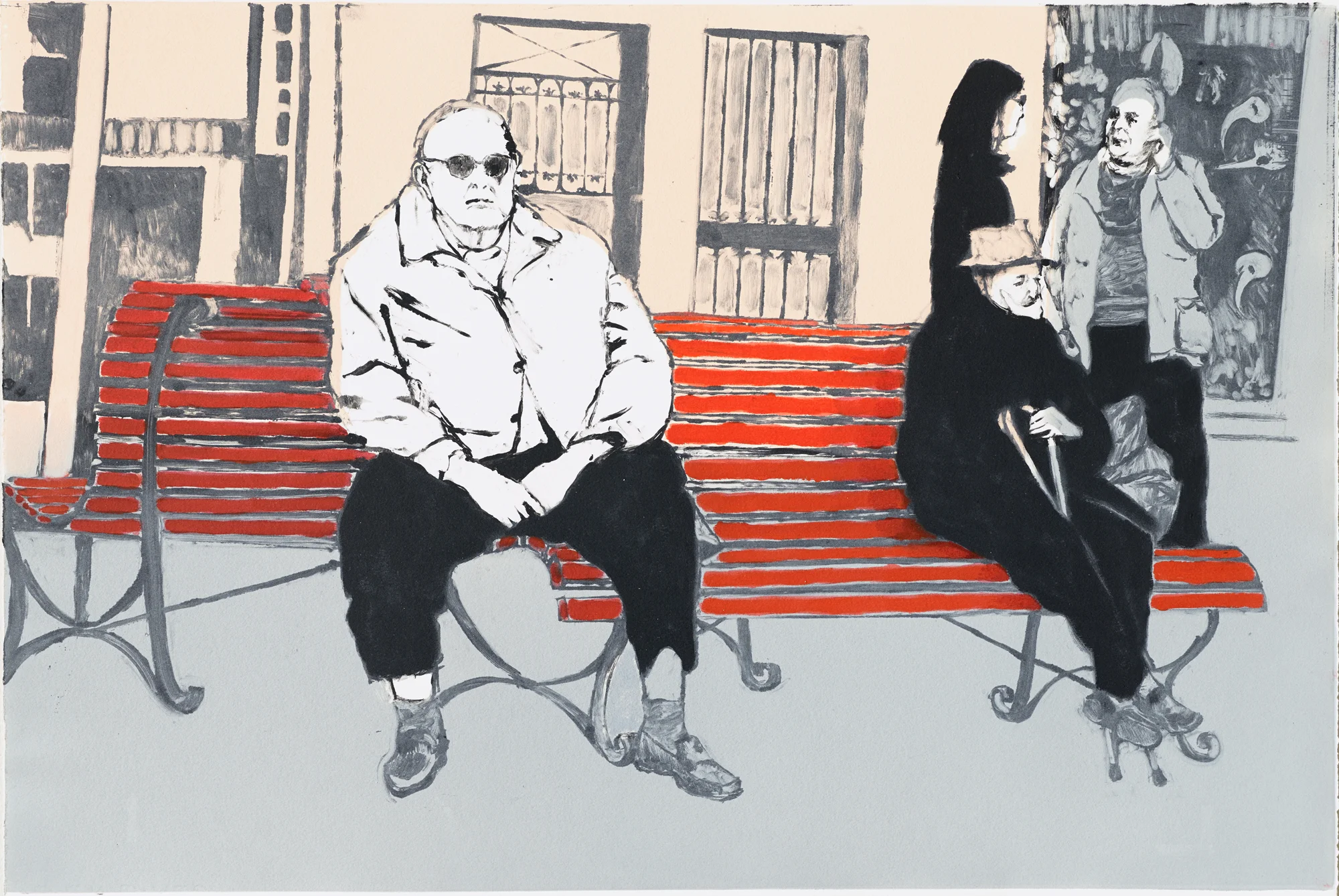 Bench, Lido , 20 x 30 inches, 2004