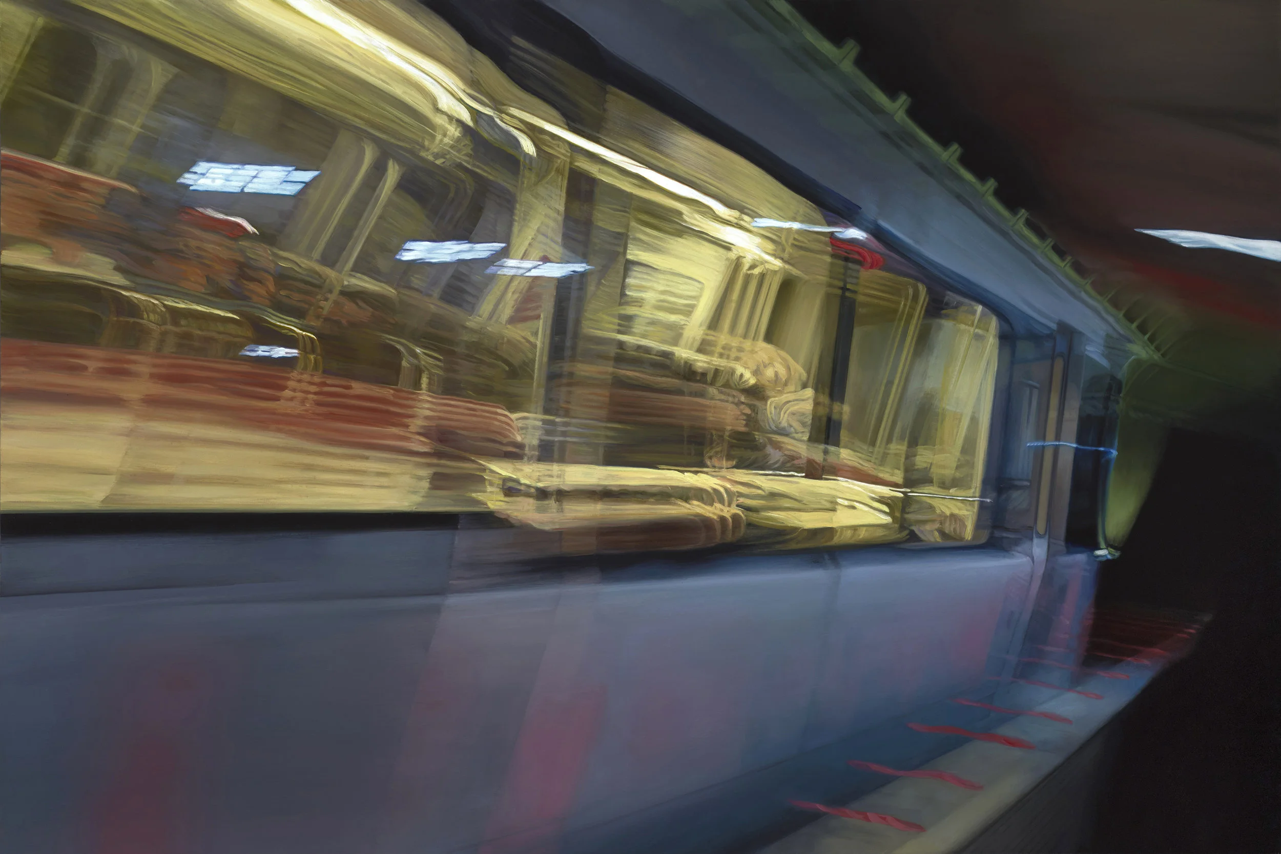 D.C. Metro X, oil on panel, 24 x 36 inches, 2017
