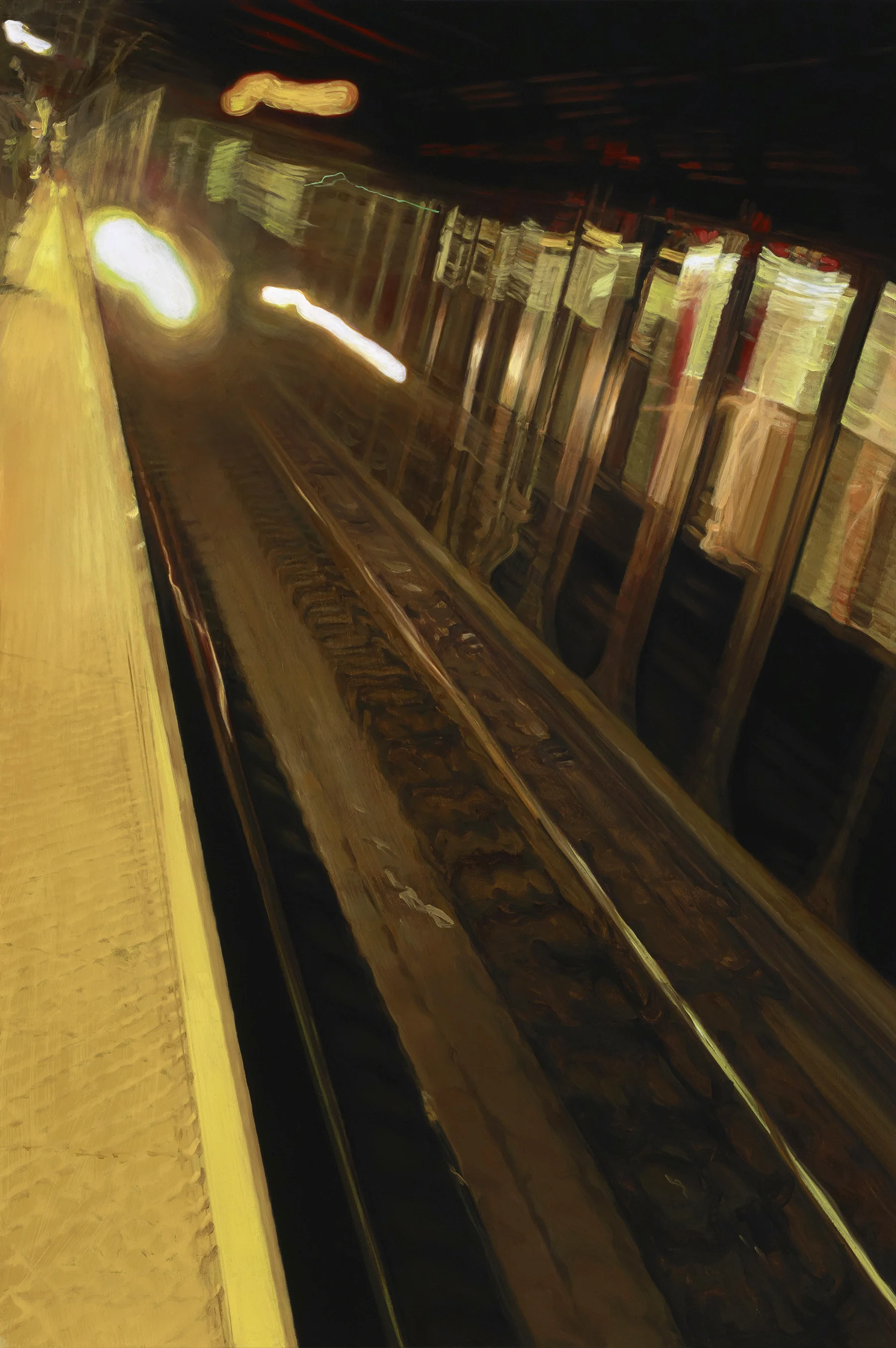 MTA II, oil on panel, 24 x 16 inches, 2017