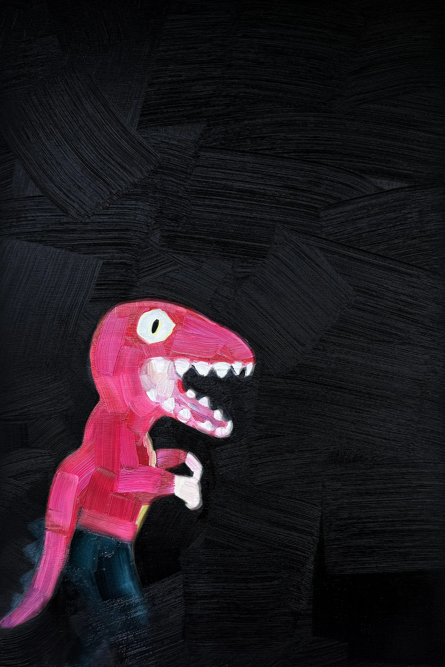   The Heel , oil on panel, 18 × 12 inches, 2026 