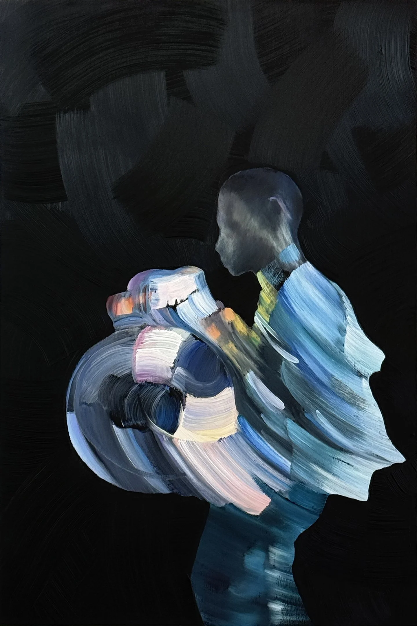   March,  oil on panel, 18 × 12 inches, 2026 