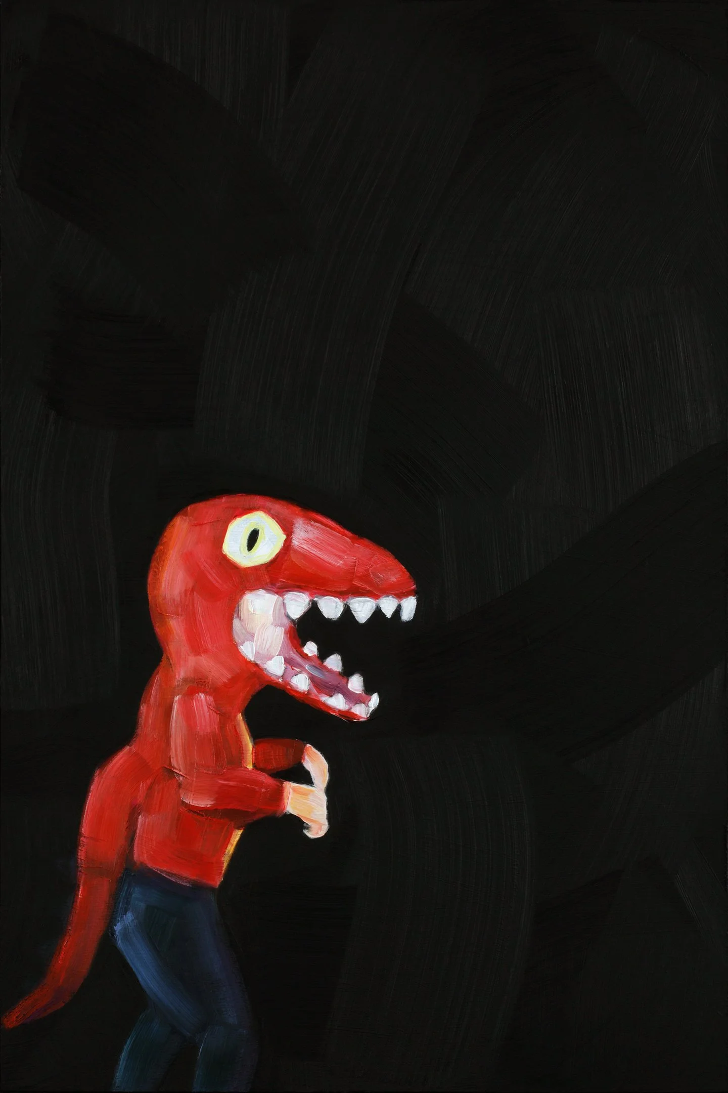  The Heel I,  oil on panel, 18 × 12 inches, 2026 