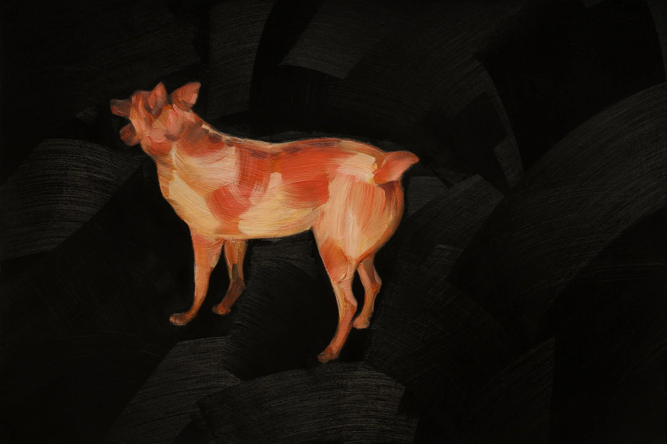   The Watch , oil on panel 12 × 18 inches, 2026 