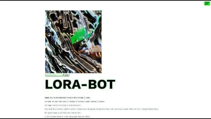 This has taken me ages to get working, but it's there now (apart from a bit of work to be done on the layout of the webpage). 

LoRA Bot now streams images through the surfacecollider.net website. 

It runs through a fast-api server on a VPS that wai