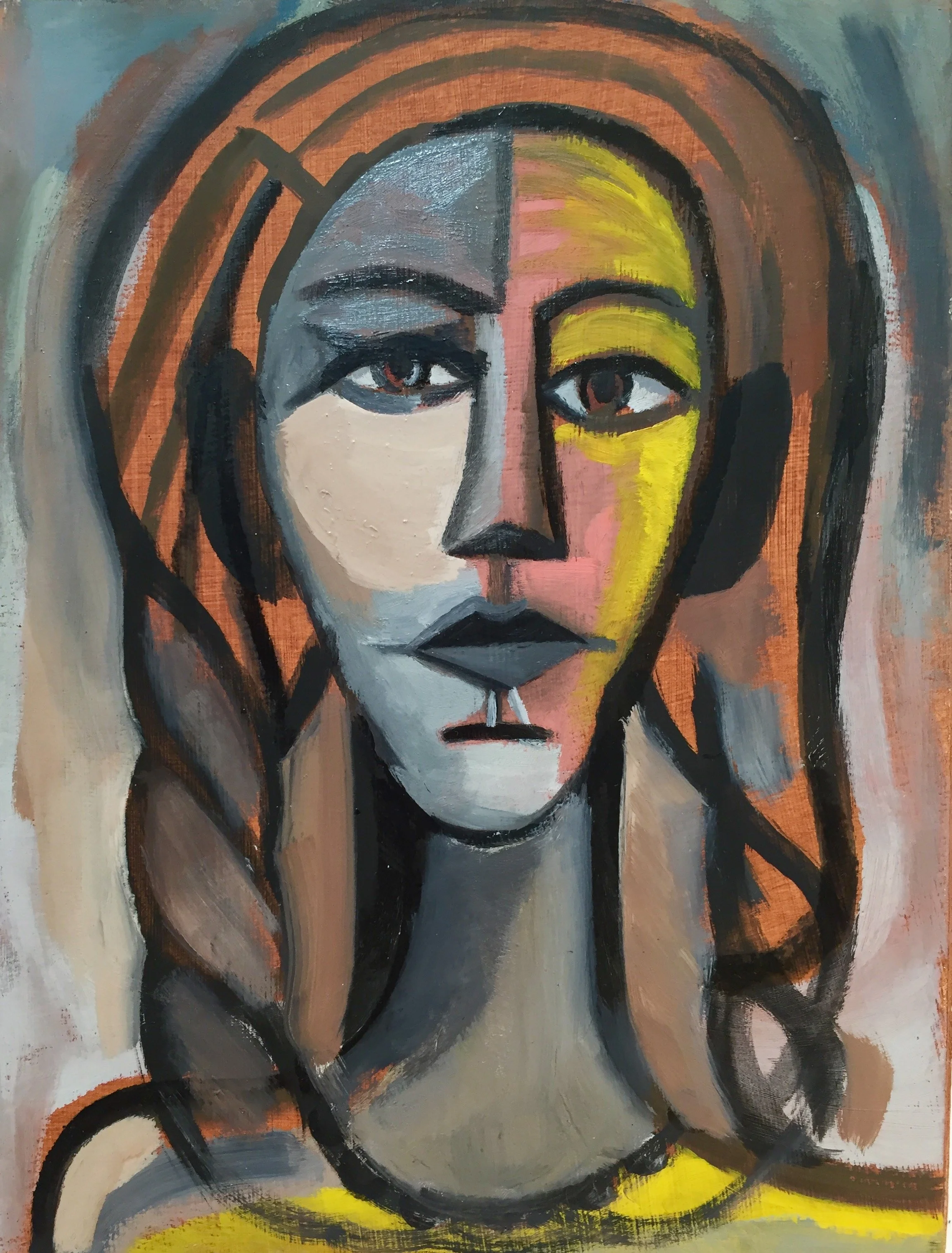 Untitled, Oil on Board, 9"h x 11"w