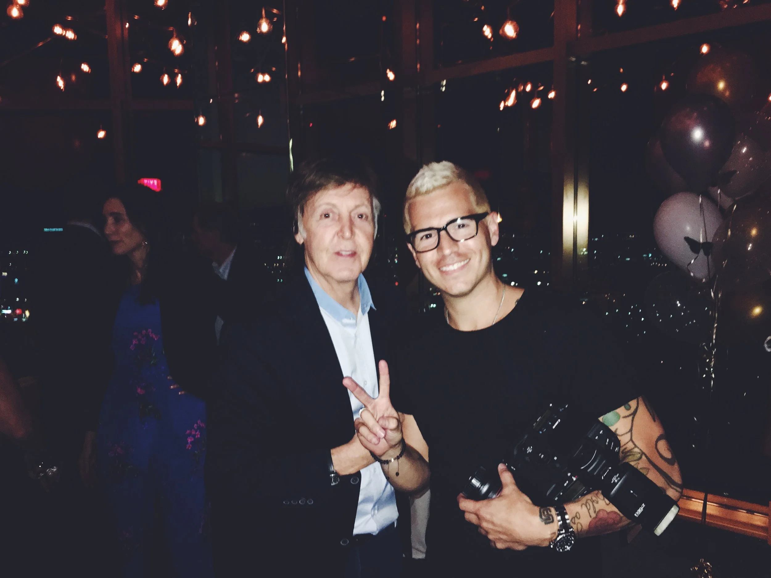 With Paul McCartney