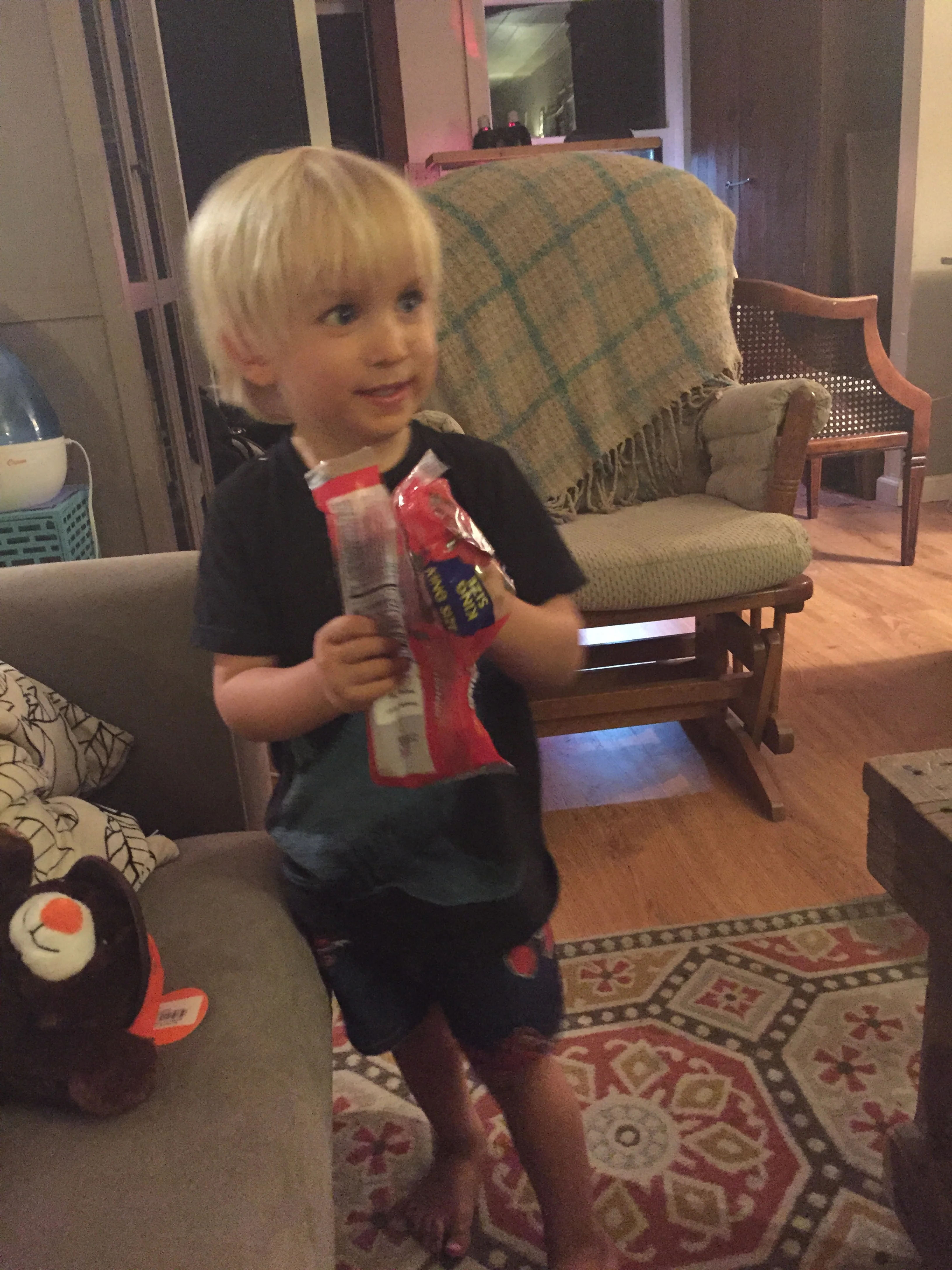Moses loves Twizzlers!