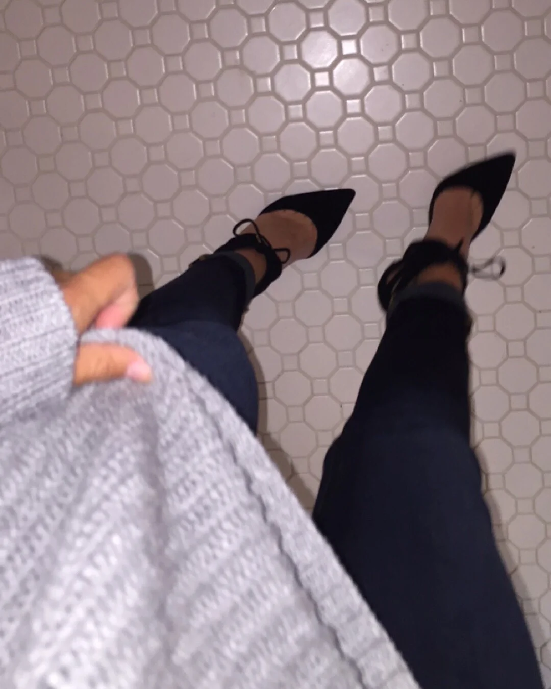 I'm obsessed with them. I bought them and walked around the house for a few hours, feeling good! Sam Edelman, $78, I believe... I lost the receipt! 😬