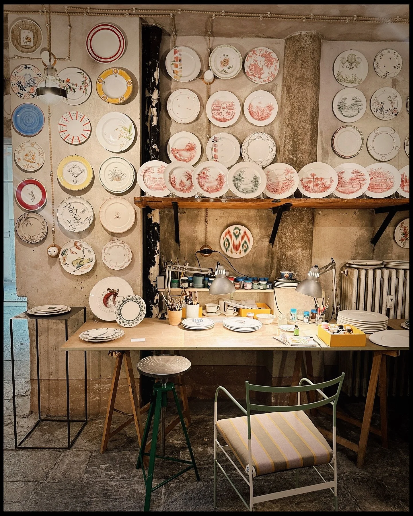 The most lovely peek into the world of @laboratorioparavicini 

My grandparents were auctioneers, prompting my mom to be a young collector of any object passing through that caught her attention. She built a collection of floral-painted plates, which