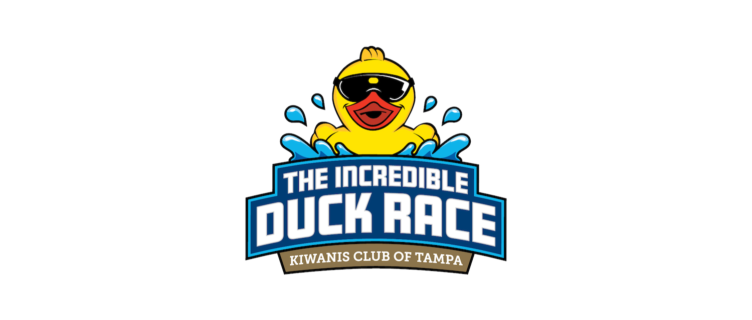 The Incredible Duck Race - Kiwanis Club of Tampa. Duck Illustration©GAME