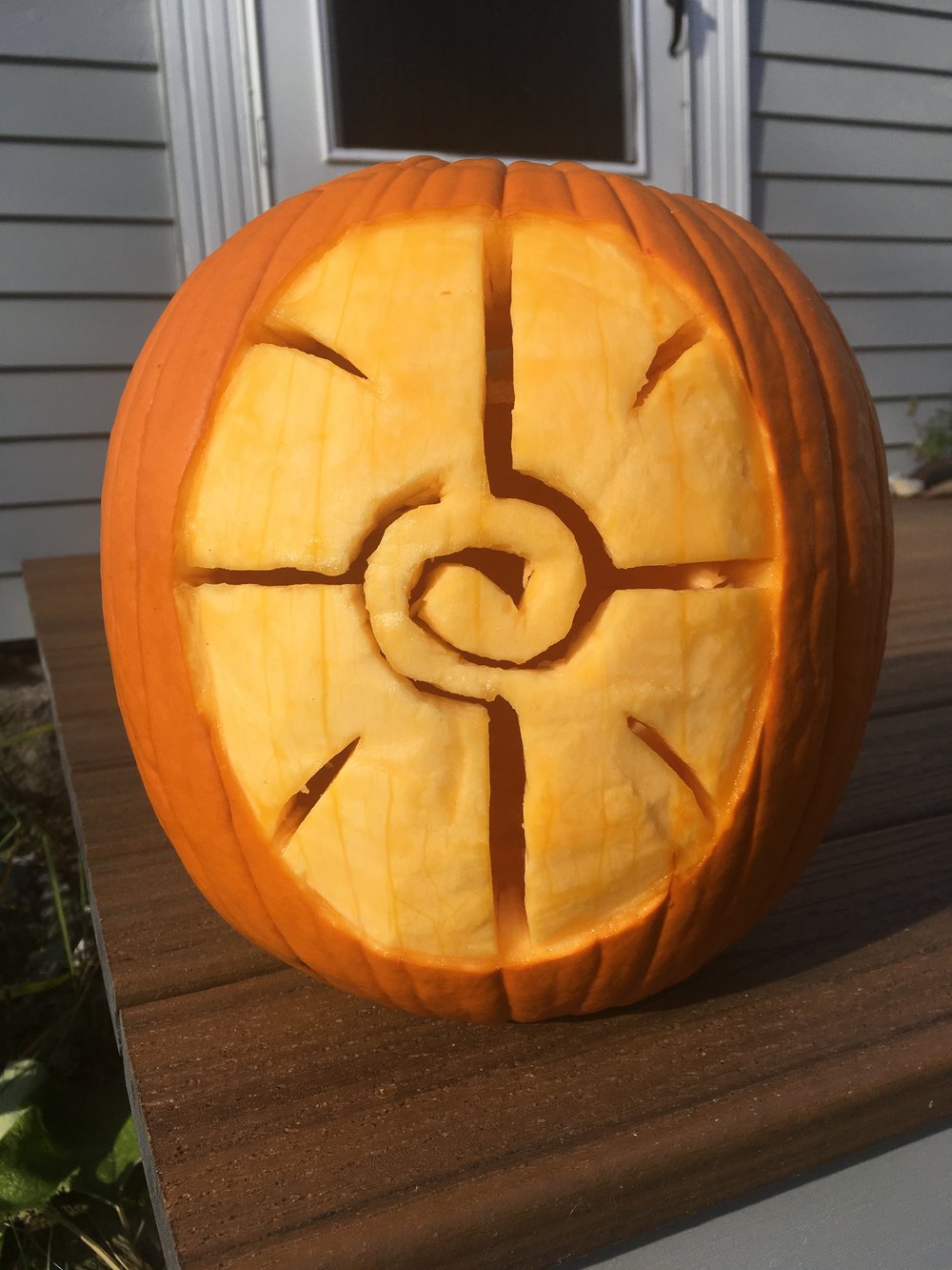  And of course, the jack o’lantern that year was Amulet-themed. 