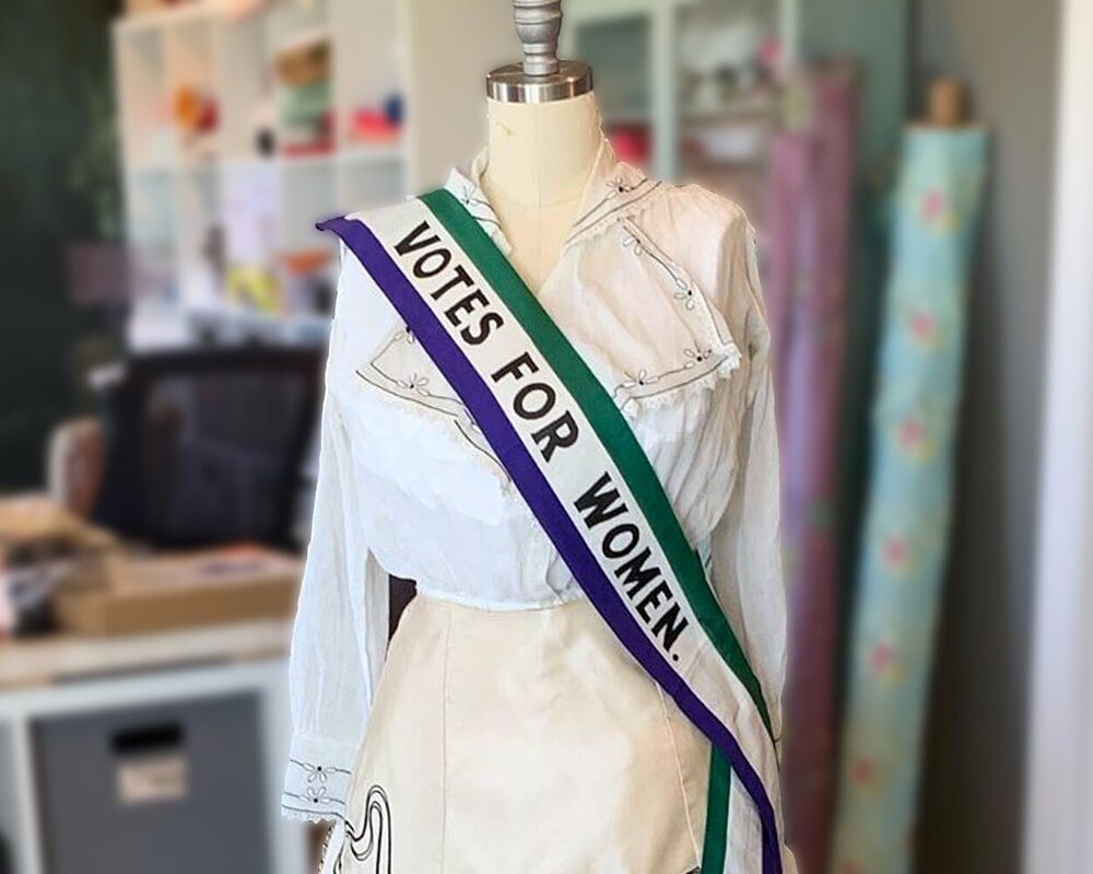 Authentic Historical Suffragette Sashes! Custom & handmade for costumes,  protests, parties. — Susanna French