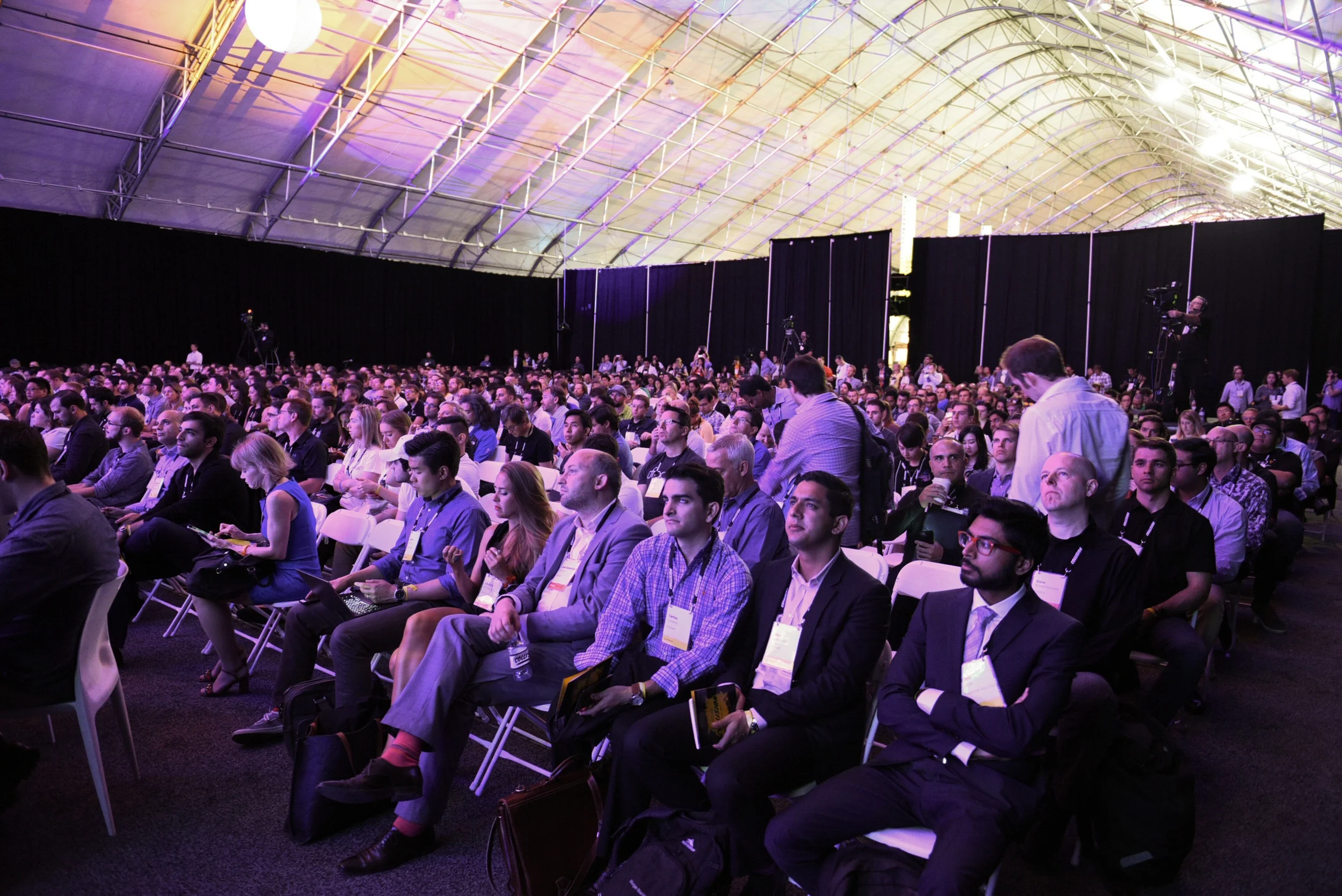 Center Stage prior to the opening speaker on day 1.