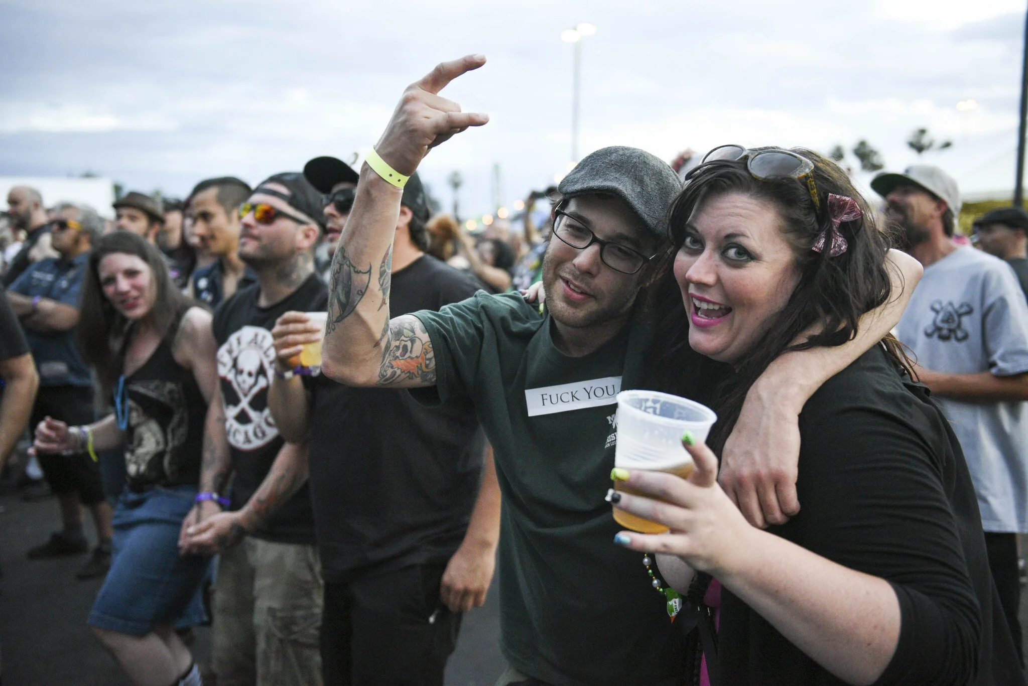 The audience during Jello Biafra & The Guantanamo School Of Medicine's set.