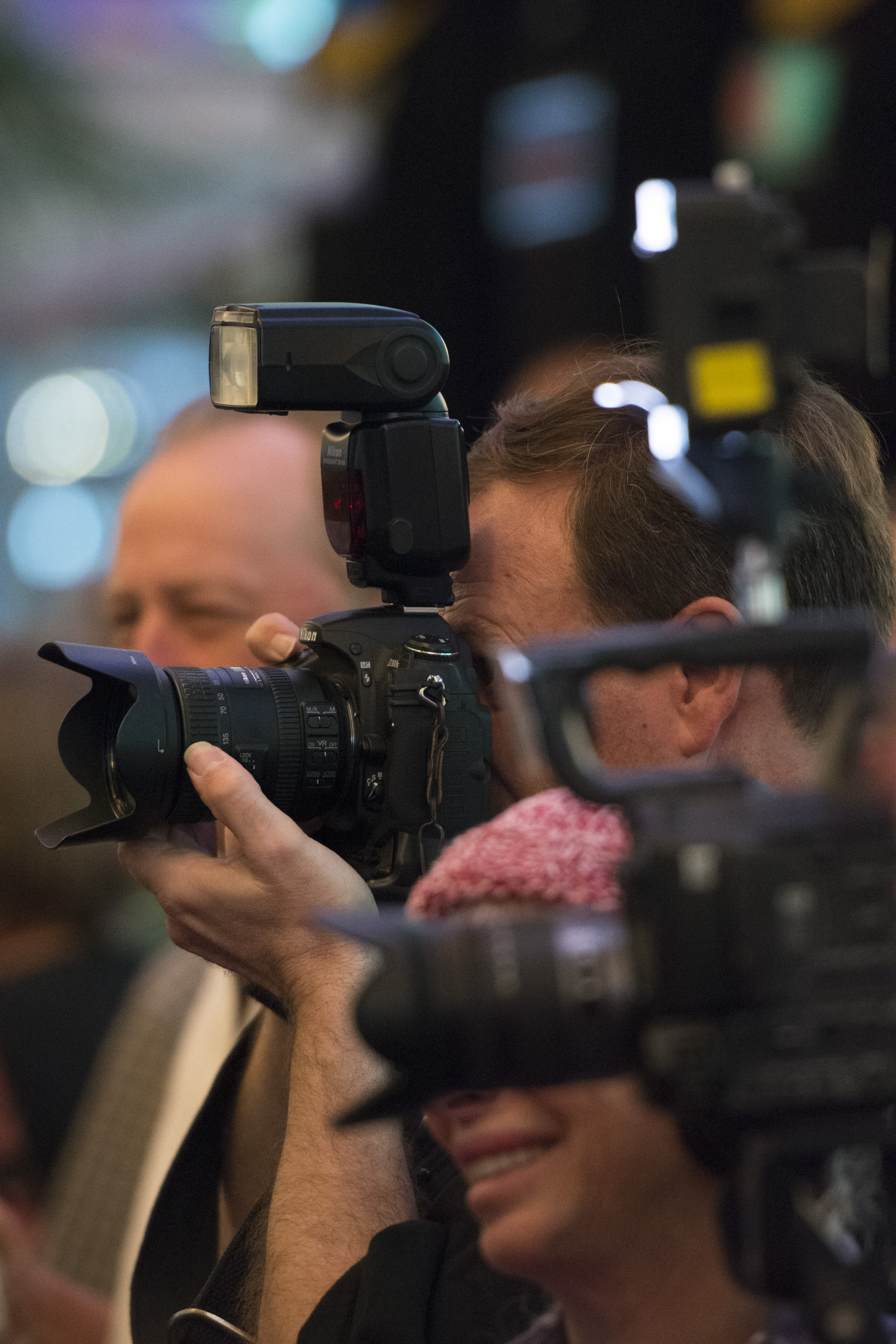 Photographers line the red carpet ahead of The Reel Awards at Golden Nugget Hotel Casino in Las Vegas Monday, Feb. 22, 2016. The Reel Awards are meant to be a humorous tribute to the real Academy Awards. Jason Ogulnik/Las Vegas Review-Journal