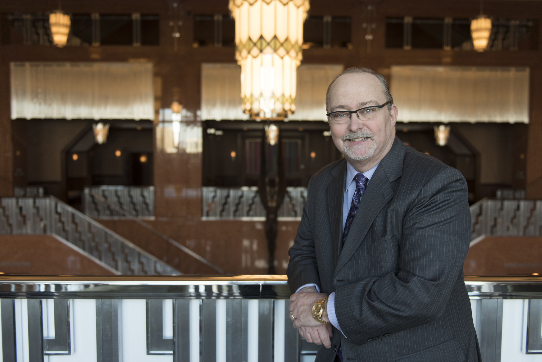 President and CEO of The Smith Center, Myron Martin poses in the lobby area of Reynolds Hall at The Smith Center in Las Vegas Friday, Jan. 8, 2016. Jason Ogulnik/Las Vegas Review-Journal