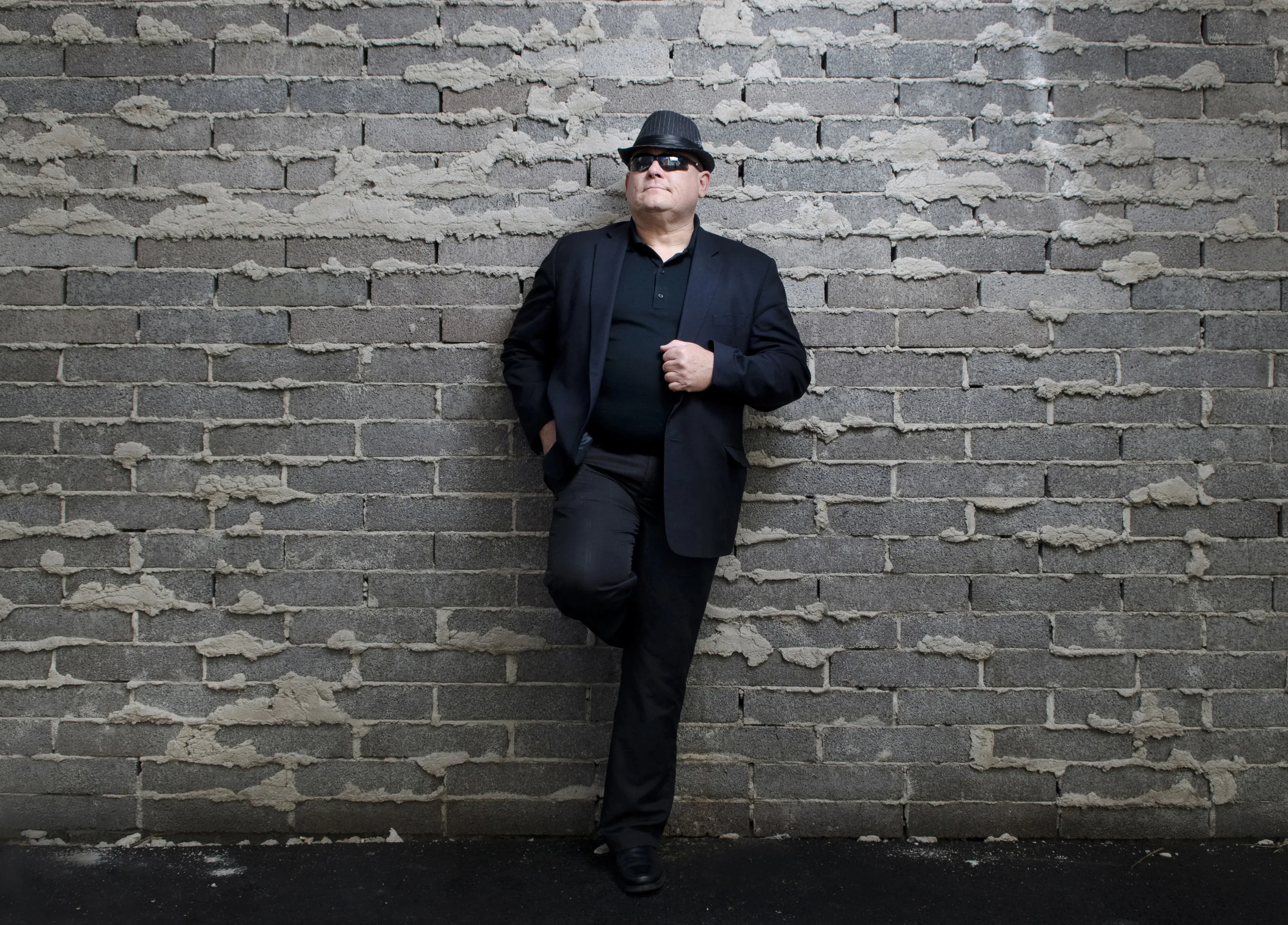 Actor Dennis DeVilbiss of the interactive comedy show Alibi poses during a cast portrait session in downtown Las Vegas, Saturday, March 7, 2015.