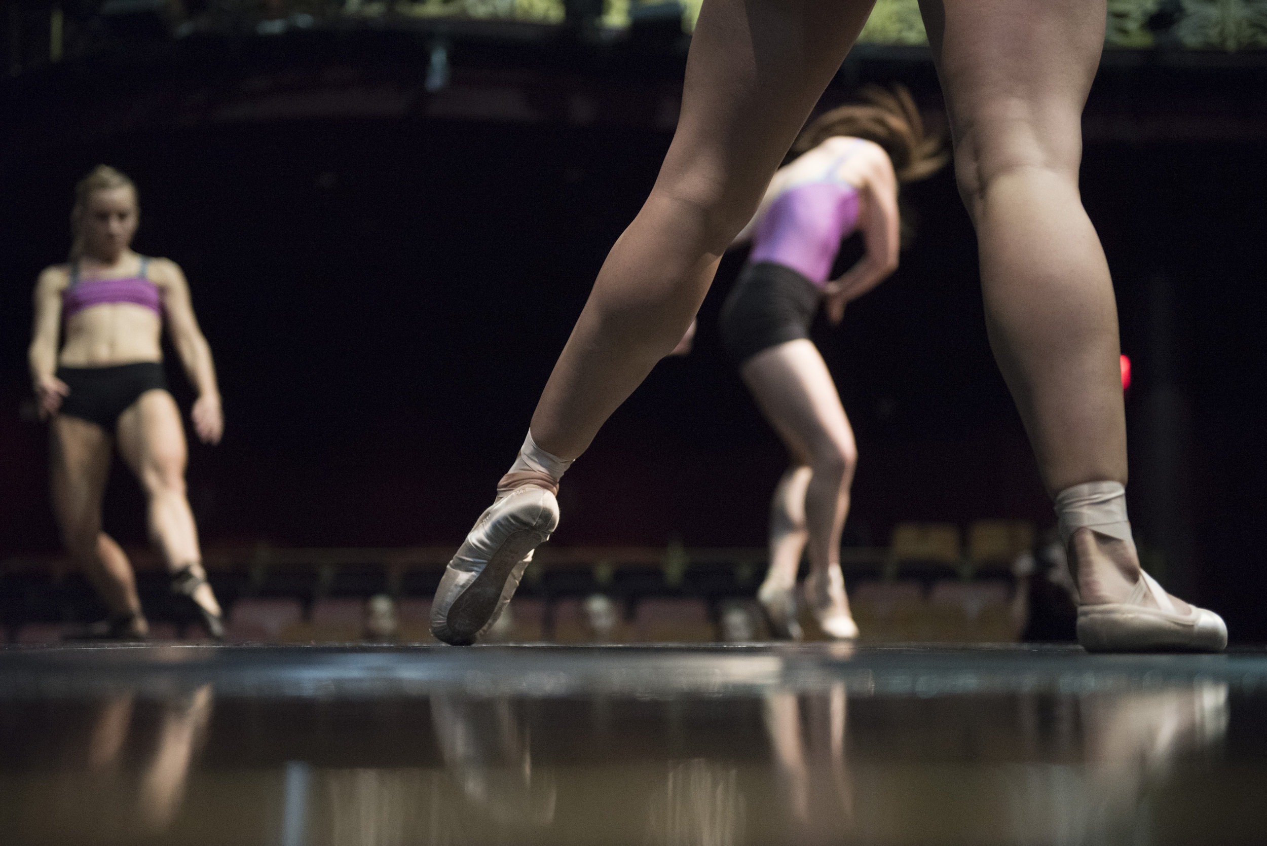 Members of Nevada Ballet Theatre audition for Cirque du Soleil's annual charity show One Night for One Drop at the Zumanity Theatre in Las Vegas, Monday, Oct. 24, 2016. Jason Ogulnik/Las Vegas Review-Journal