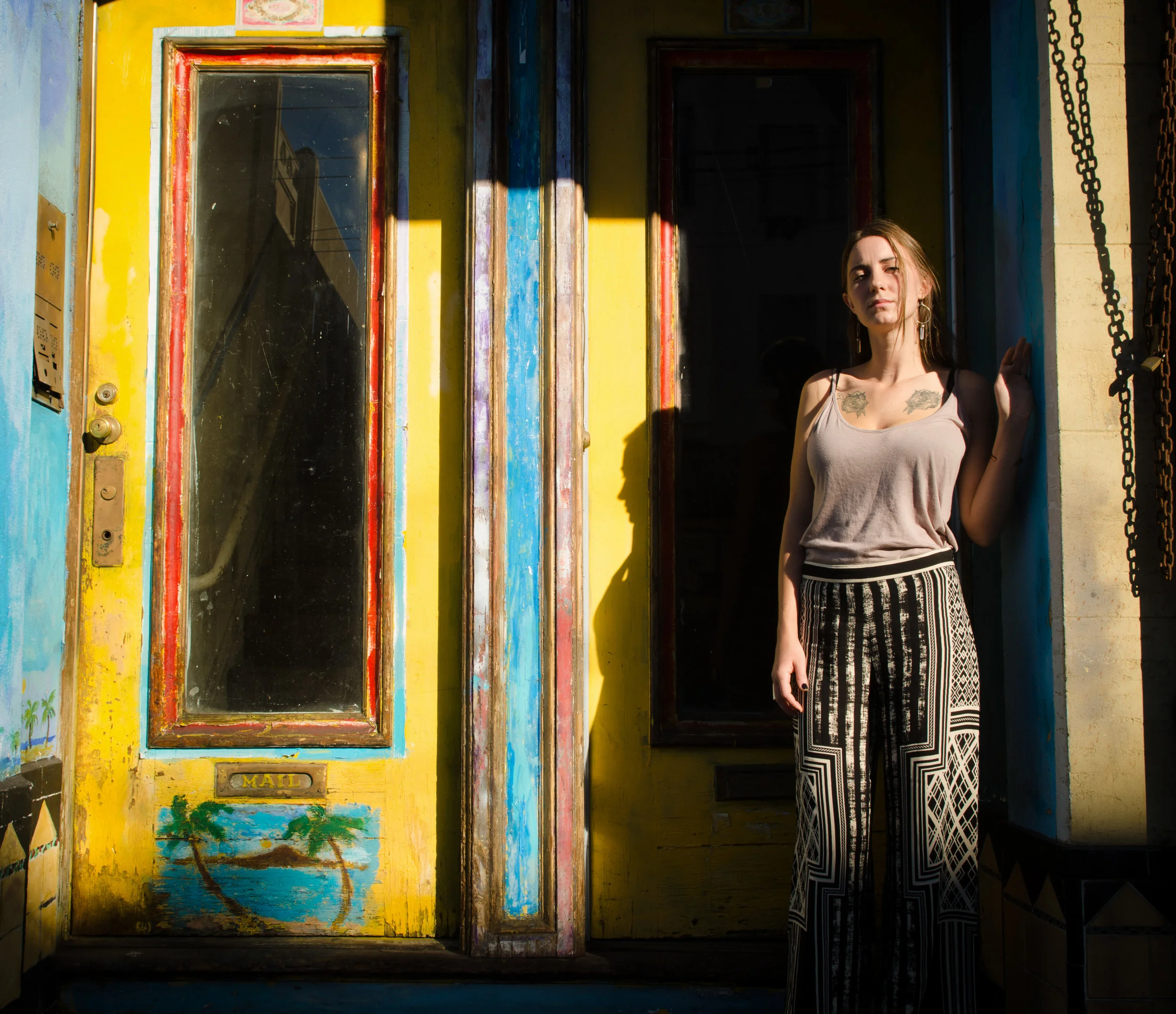 Angelica Rockne poses on Stockton Street near Columbus Avenue in San Francisco, Calif..