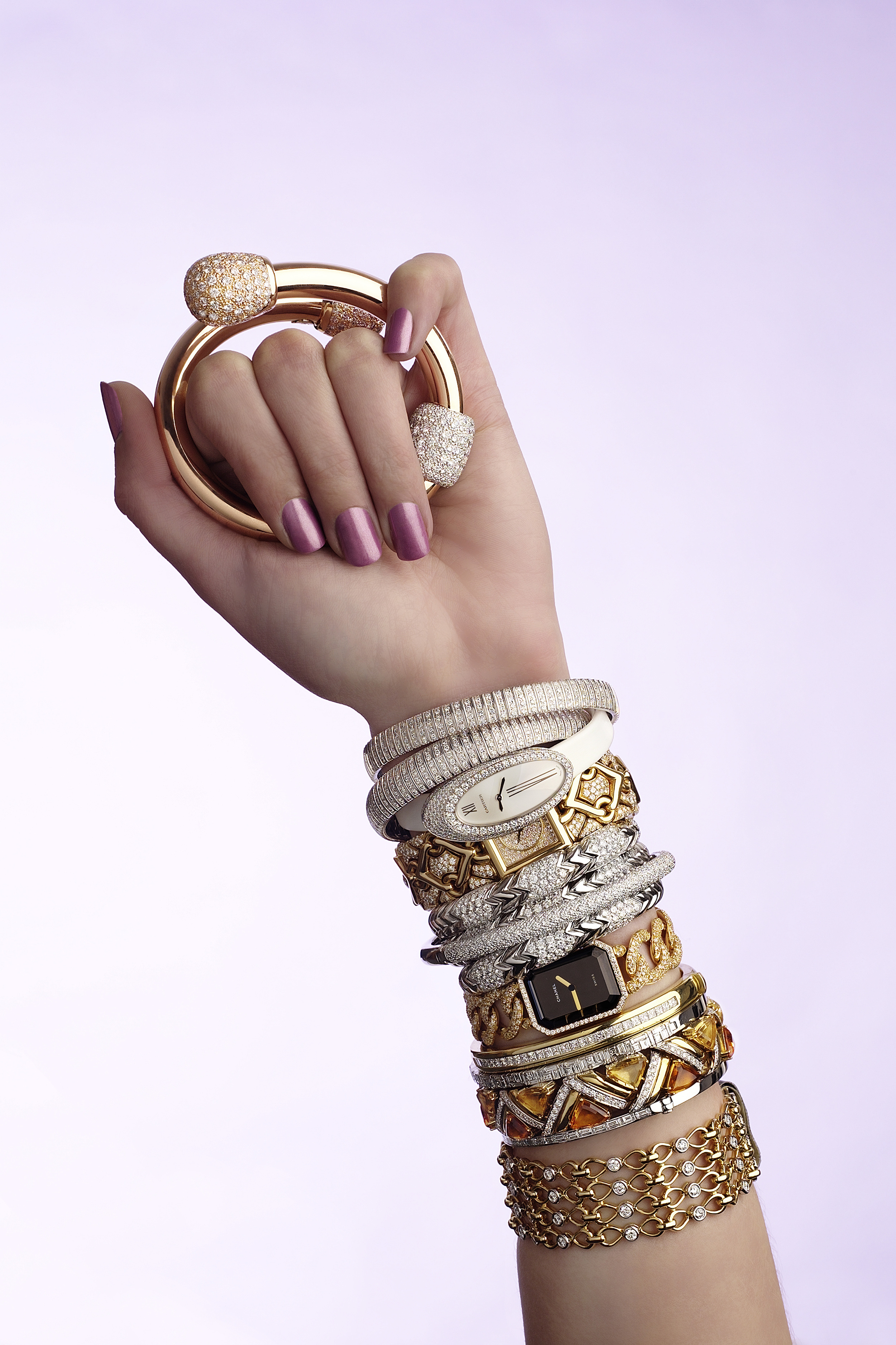Vogue hand model with jewellery