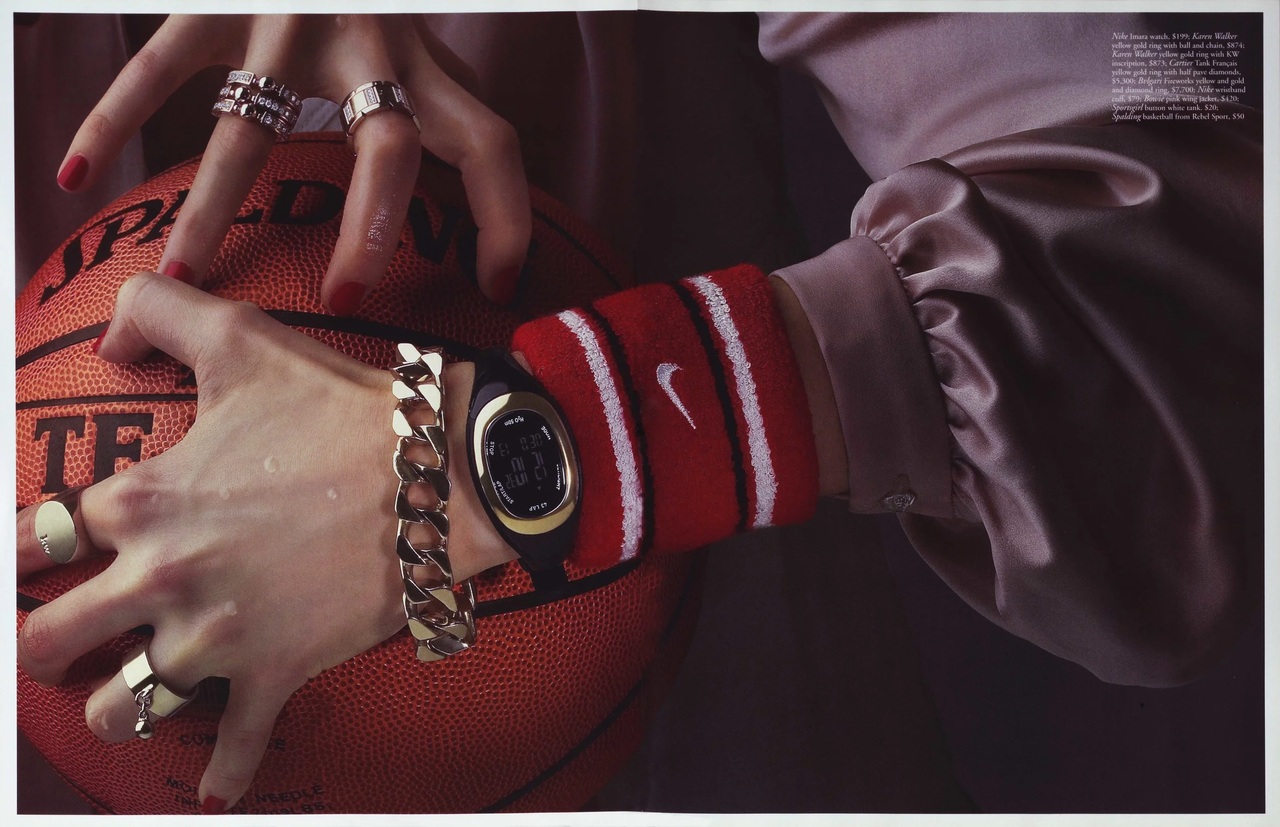 Russh Magazine watch editorial with Model