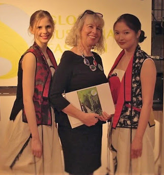 Dr. Gabriella Walek (center), Pres. of National Fashion League and of Global Sustainable Fashion Week