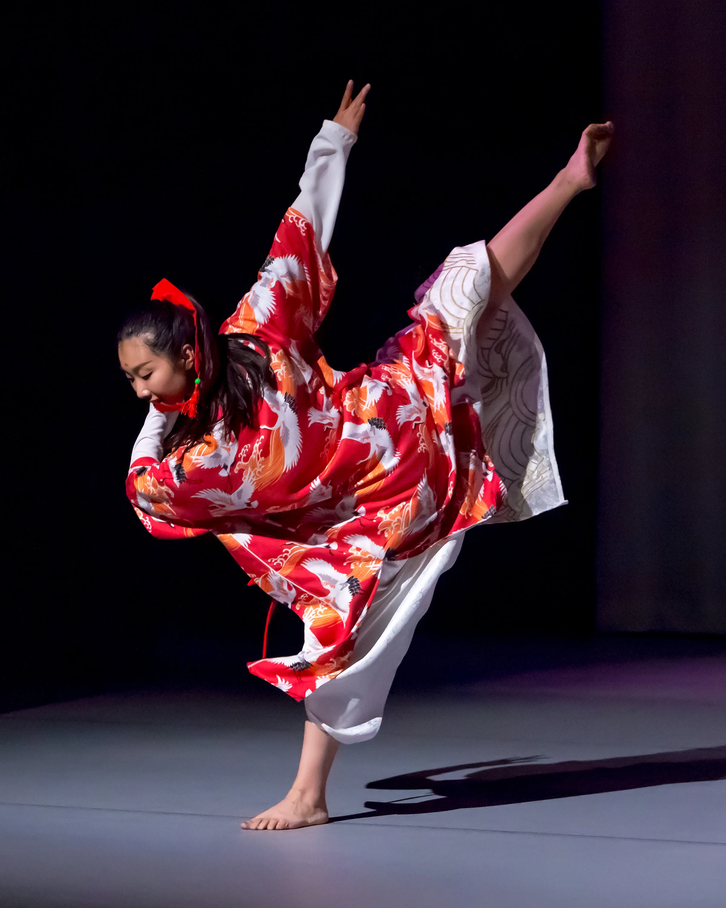 Jingqiu Guan as the Lord of the Cranes (photo: David Tuman)