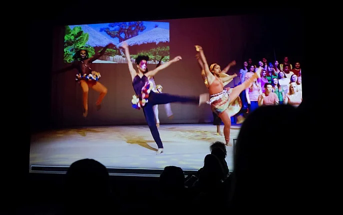 The screening of “Cat’s Protector,” one of the Choral Tales films premiered on the UN International Day of Peace