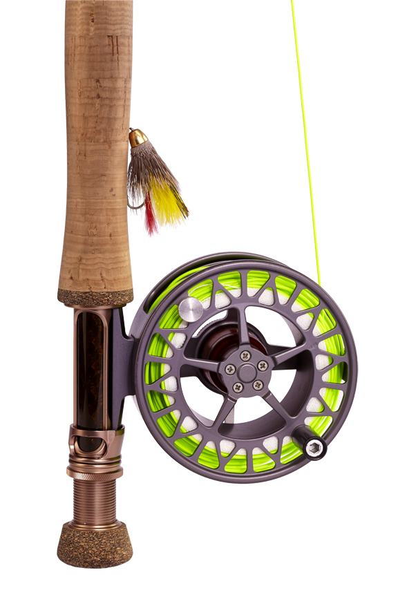 Fly-fishing rod and reel. 