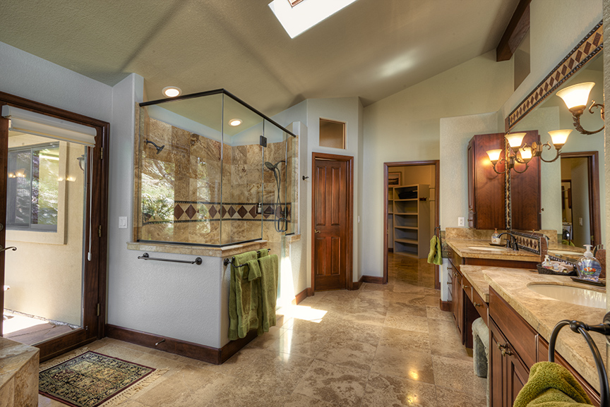 Bathroom residential interior. 