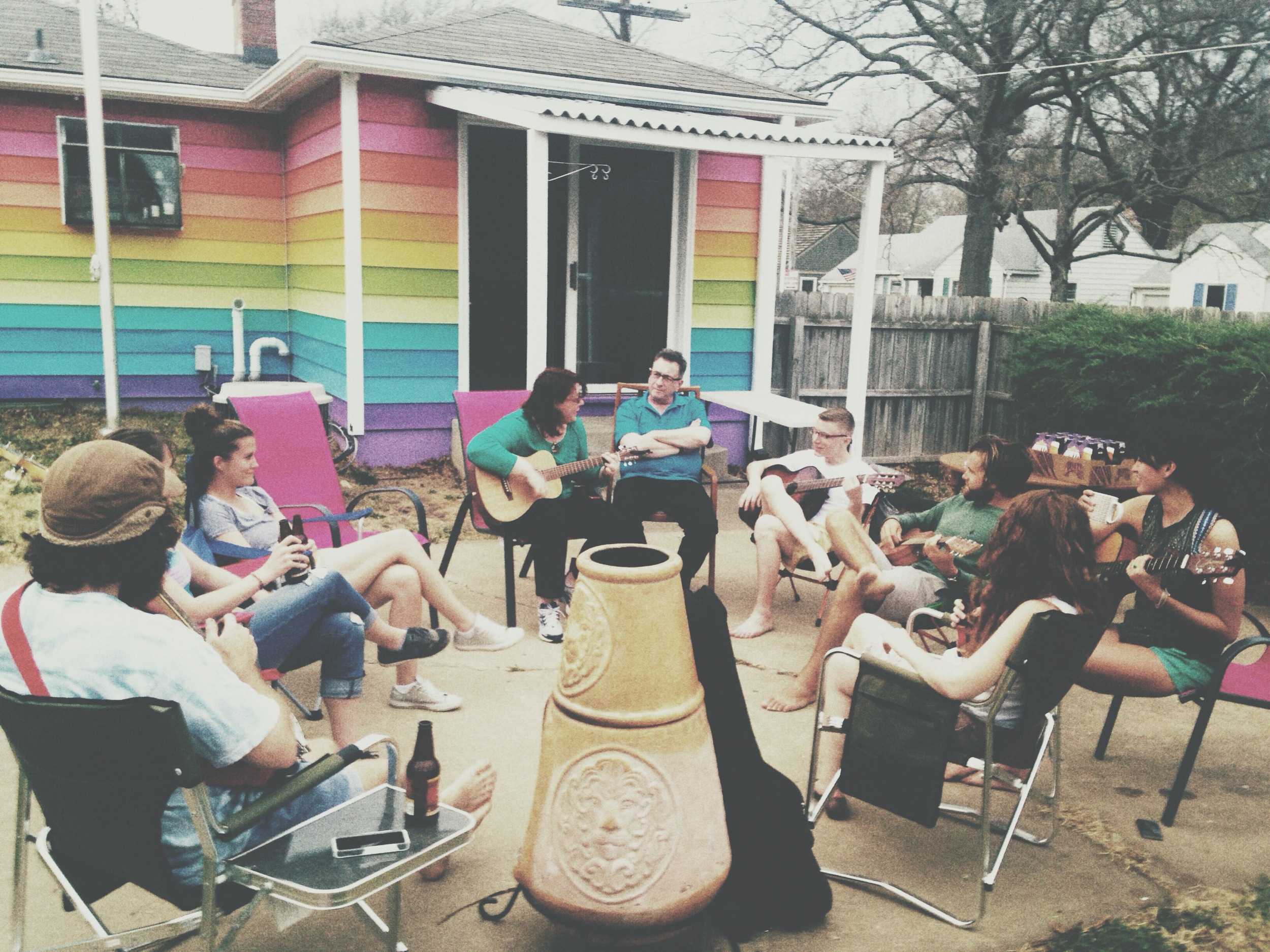 Our last night together spent outside making music with the ones we love. 