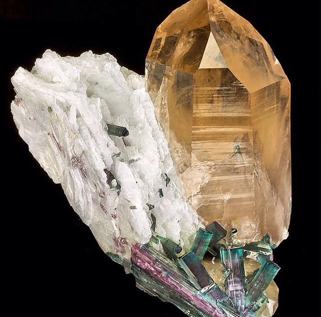 Citrine, Quartz, and Tourmaline from @beautifulmoments222