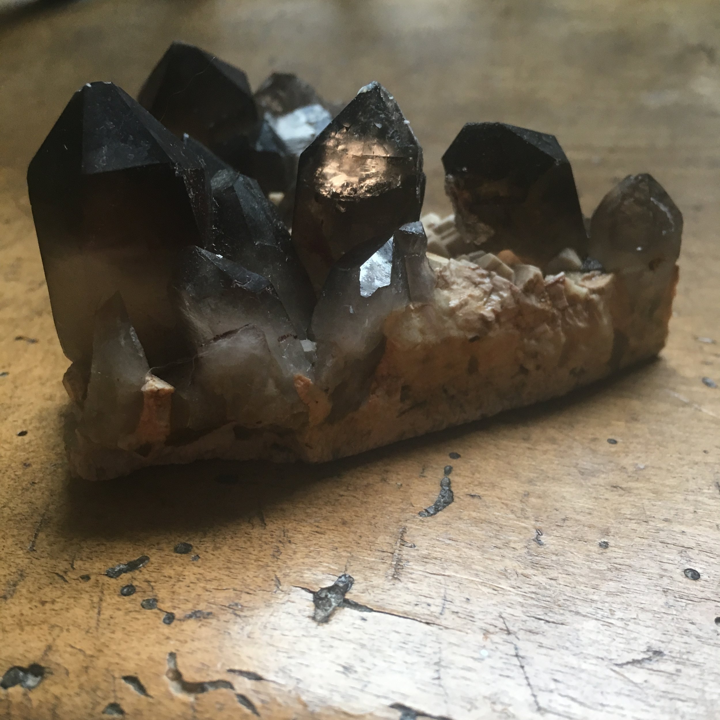 :: Smoky Quartz with Mica ::
