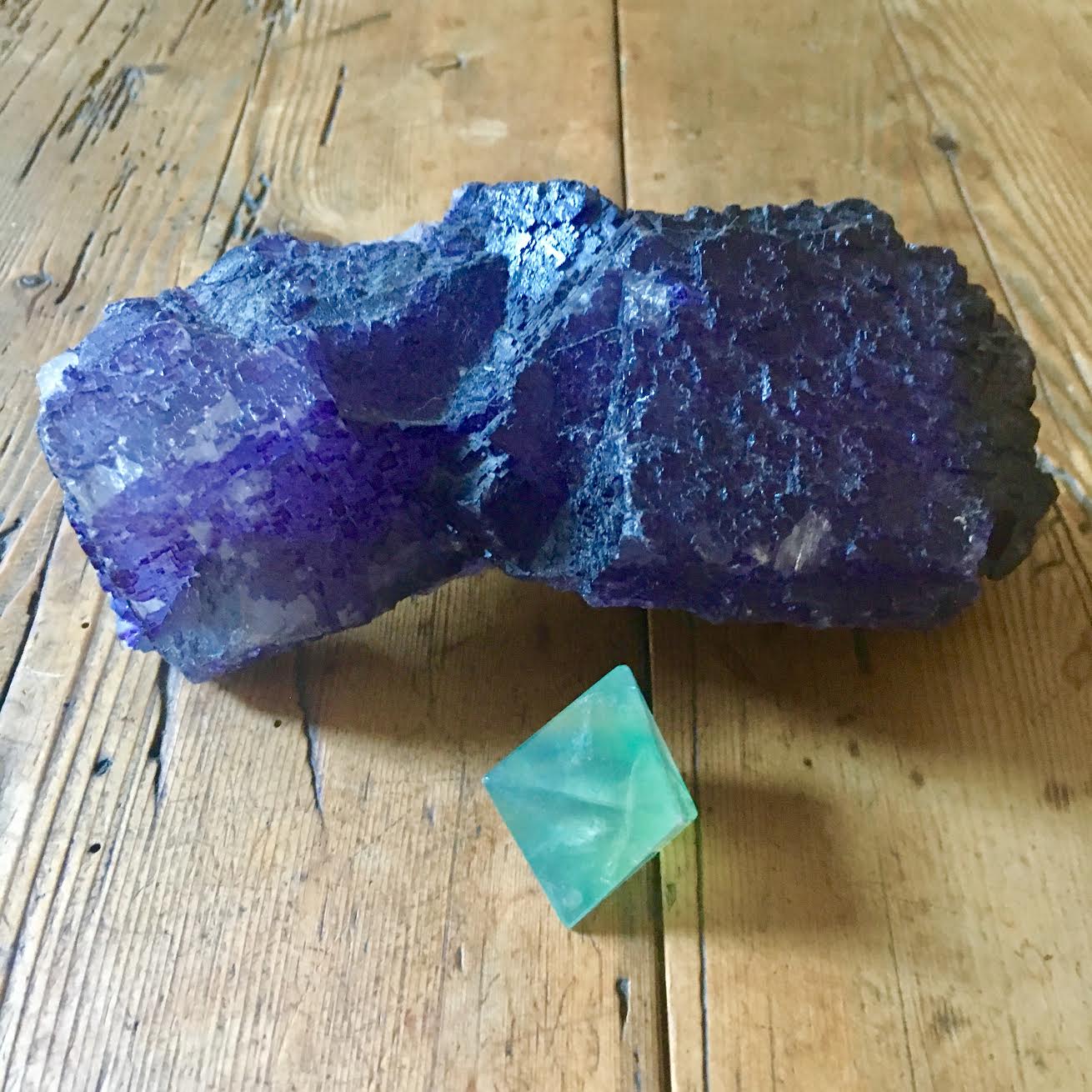 :: purple & green Fluorite ::