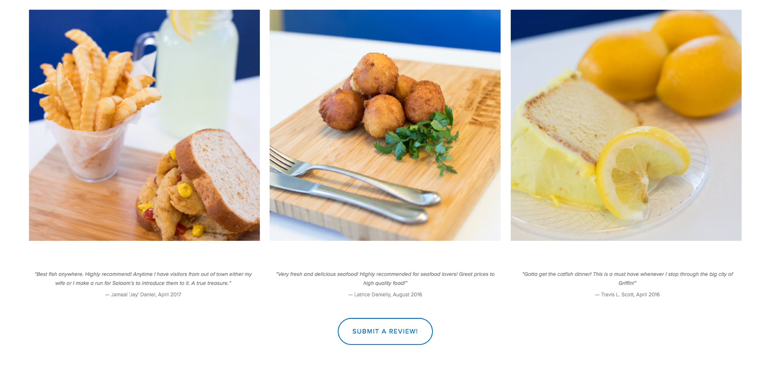 Seeing other customer reviews and submitting need reviews with just a click!